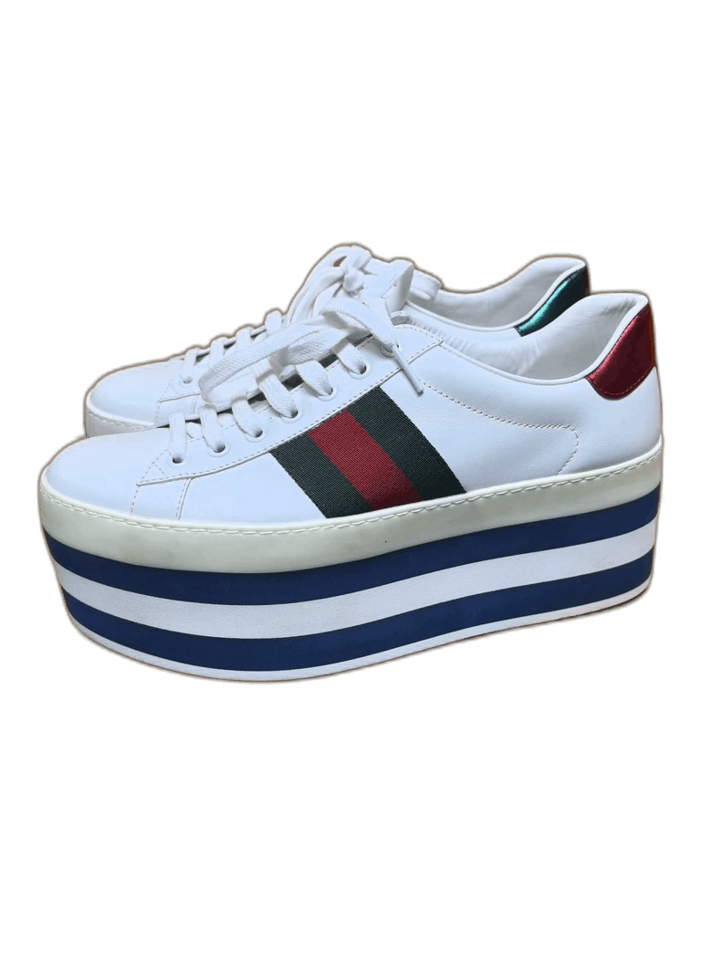 Gucci Thick-Soled Men's White Sneakers