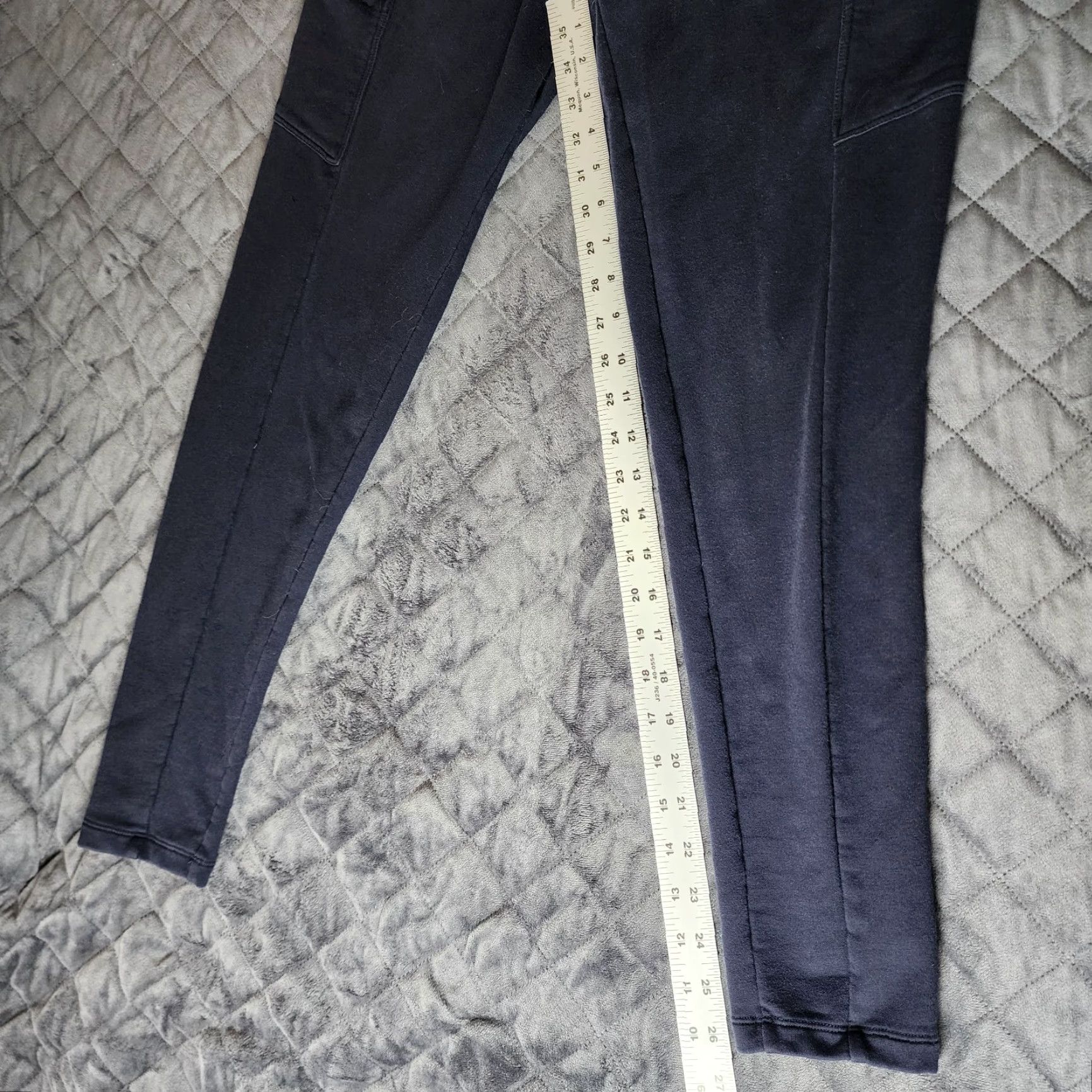 Ralph Lauren VINTAGE POLO RALPH LAUREN Sweatpants Sweatpant Fleece Navy Blue M Pockets Logo Zip Women Ladies Pants Size 32" / US 10 / IT 46 - 7 Thumbnail