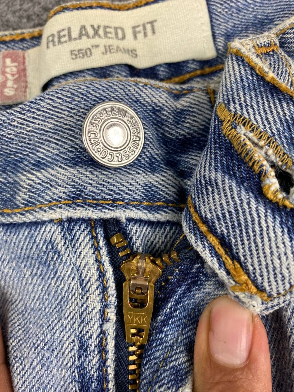 Levi's vintage levis 550 relaxed fit denim nice design Size US 34 / EU 50 - 12 Thumbnail