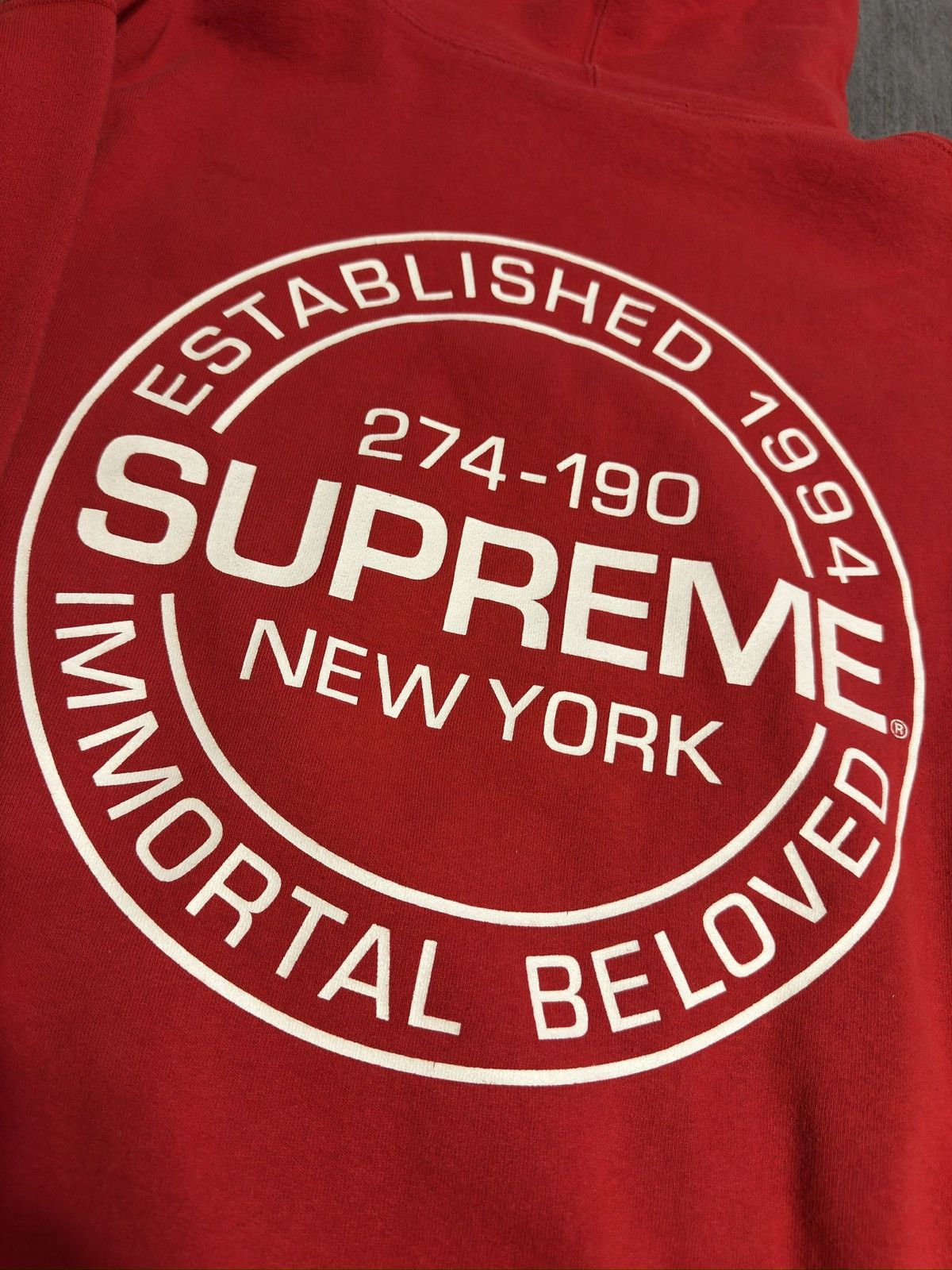 Supreme Supreme Imperial Hooded Sweatshirt Red Circle Logo Size M Size US M / EU 48-50 / 2 - 3 Thumbnail