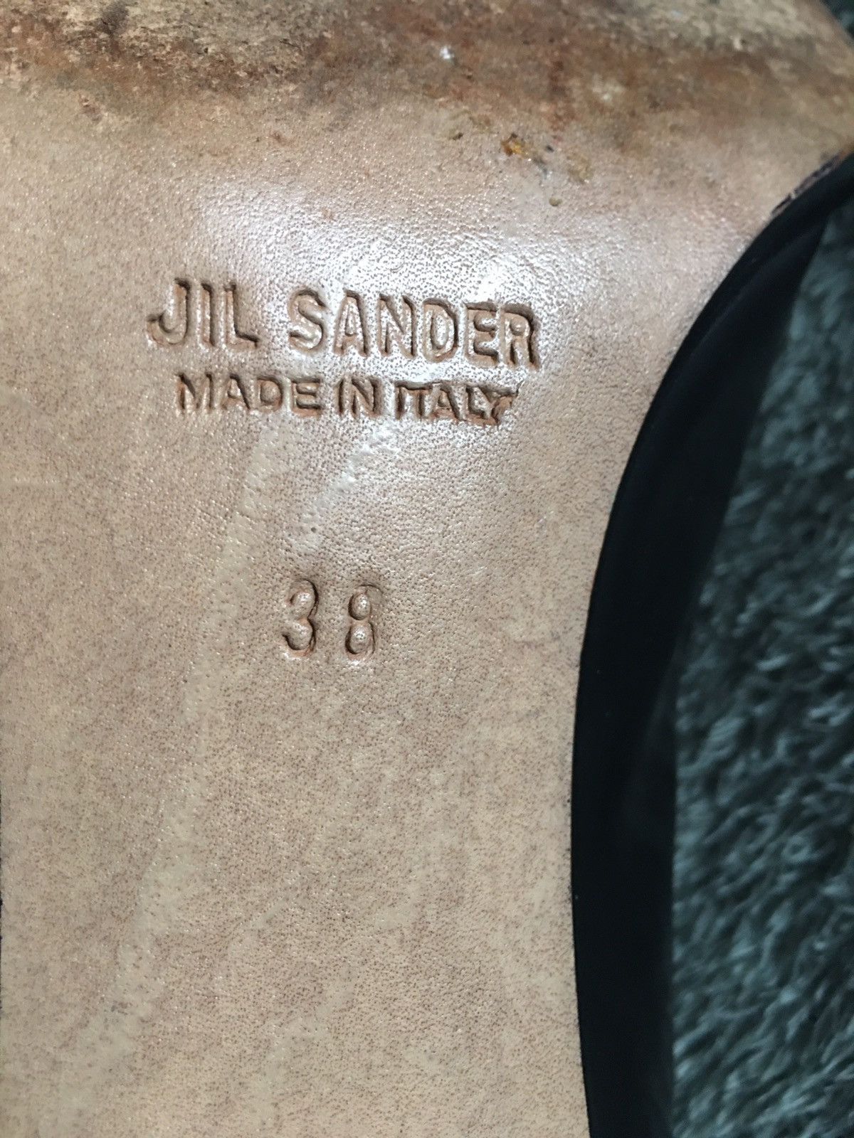 Jil Sander Jil Sander Black Leather Block Heels Pumps EU 38 Size US 8 / IT 38 - 8 Thumbnail
