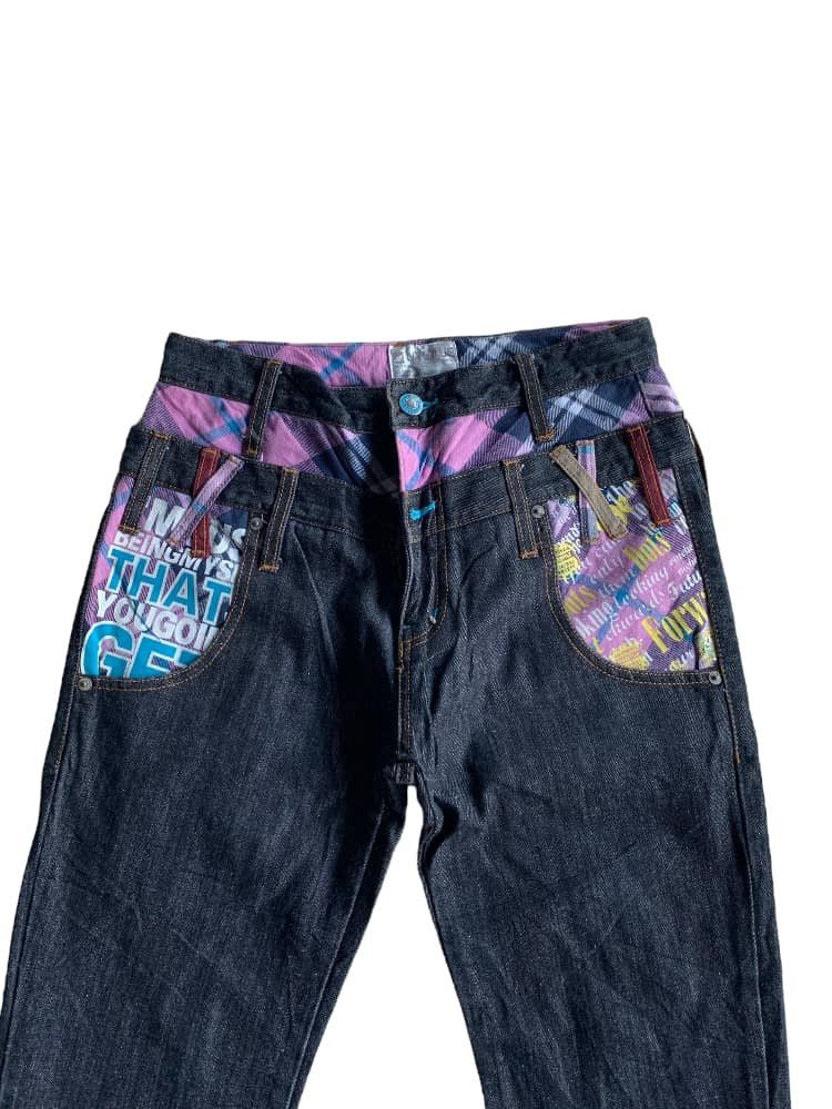 If Six Was Nine × Japanese Brand × Le Grande Bleu (L.G.B.) Nylaus Japanese brand Double Waist Denim Jeans Size US 28 / EU 44 - 4 Thumbnail