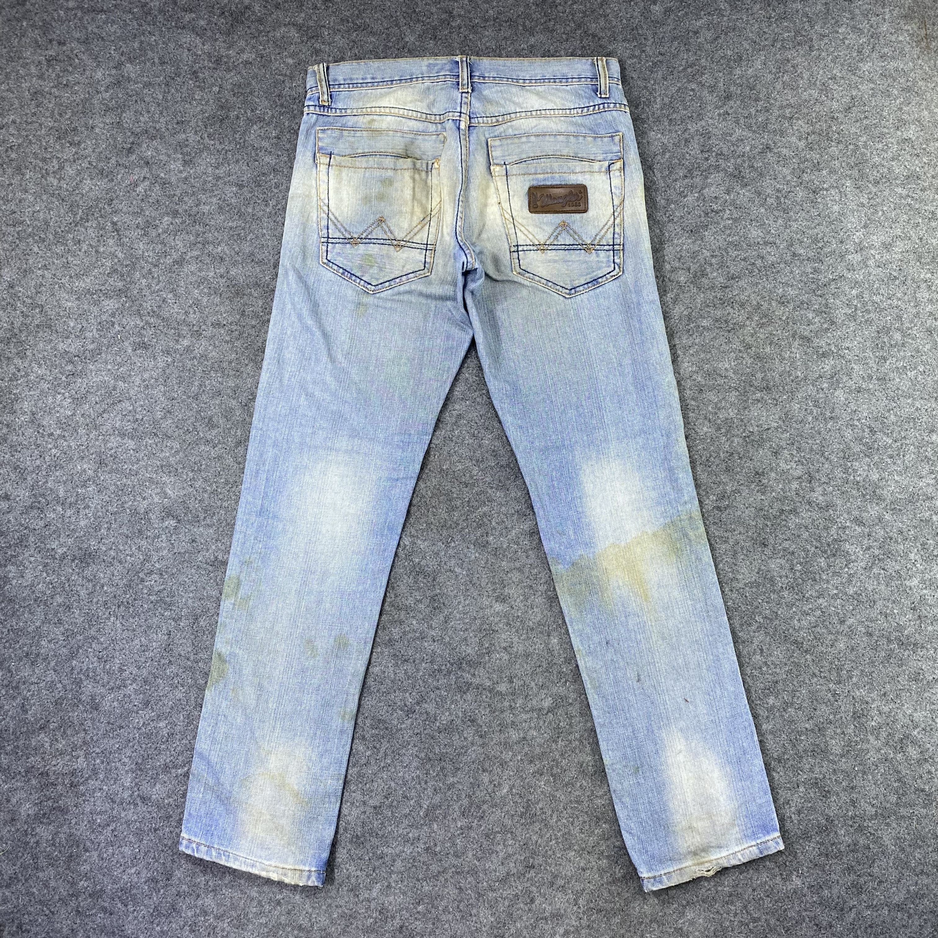 Jean × Vintage × Wrangler Vintage Wrangler Distressed Blue Wash Jean-J1189 Size US 32 / EU 48 - 3 Thumbnail