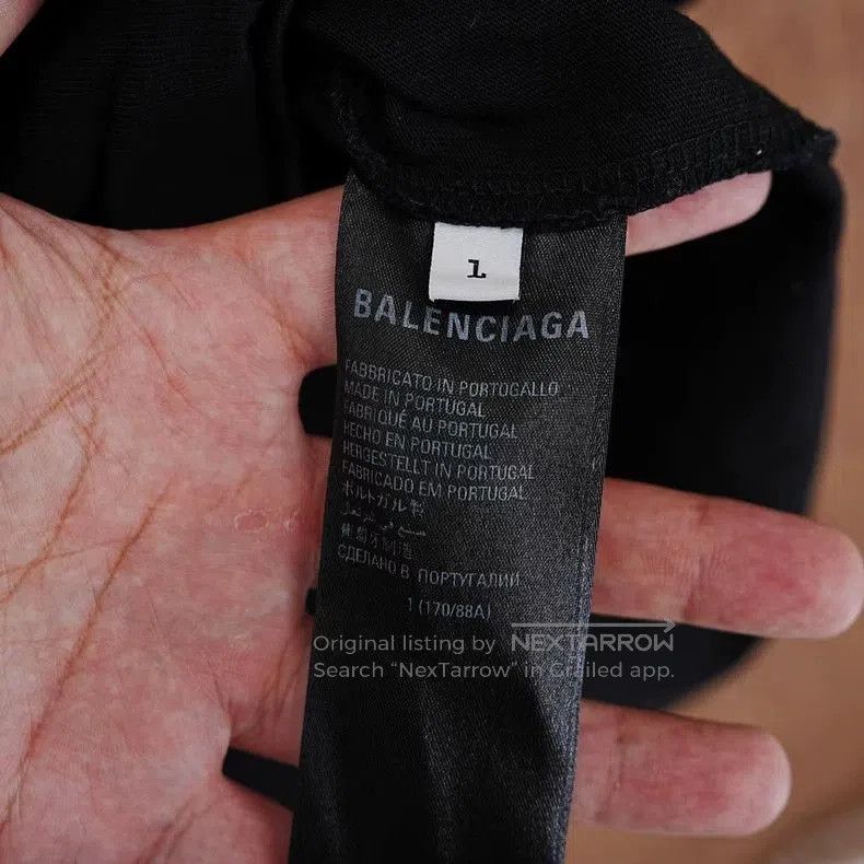 Balenciaga Balenciaga Black XL Graphic Tag T. Size US XL / EU 56 / 4 - 5 Thumbnail