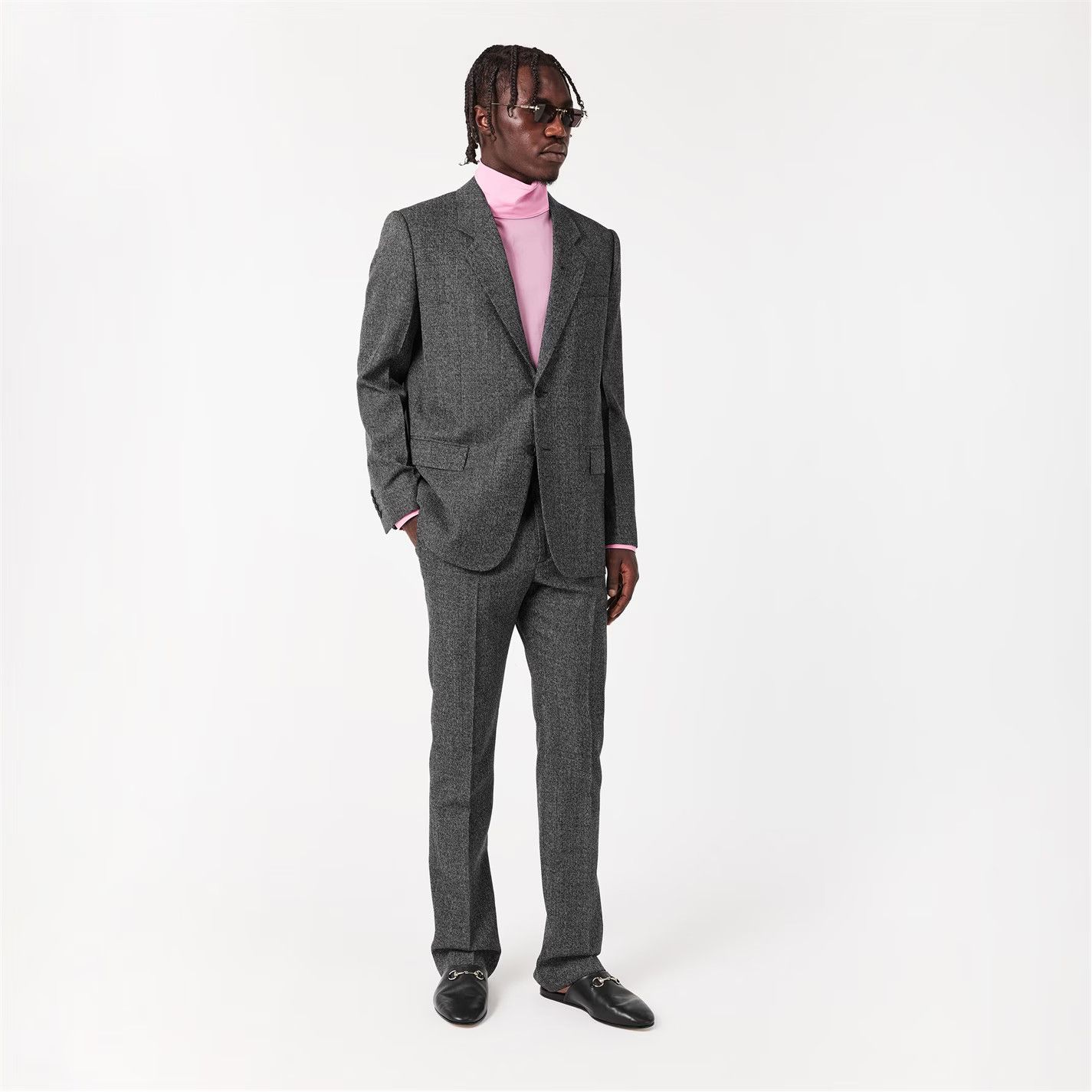 Gucci o1g2r1mq0426 Wool Blazer in Grey Size US M / EU 48-50 / 2 - 2 Thumbnail