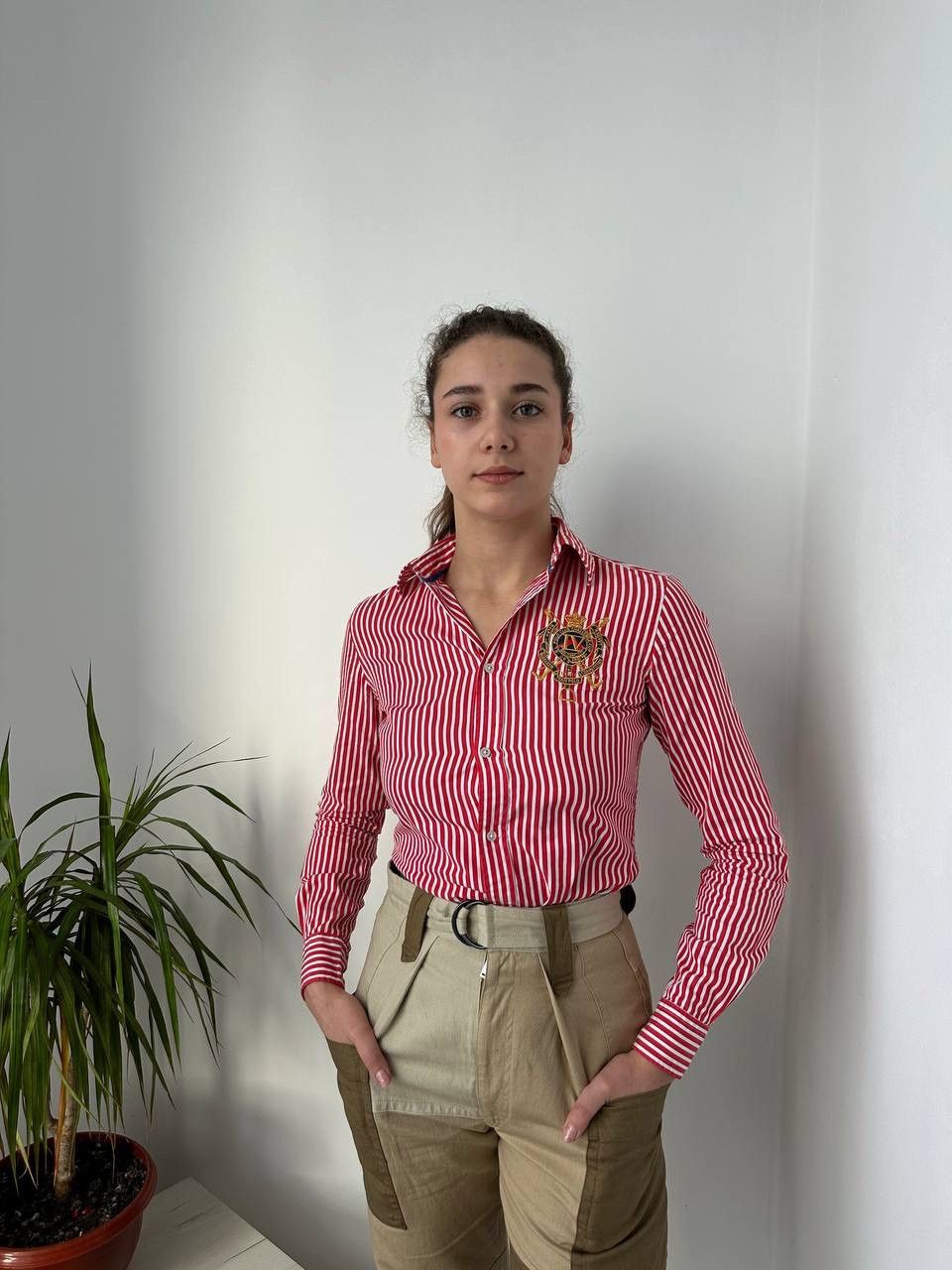 Polo Ralph Lauren × Vintage Vintage Polo Ralph Lauren Red Big Logo Shirt Size S / US 4 / IT 40 - 7 Thumbnail