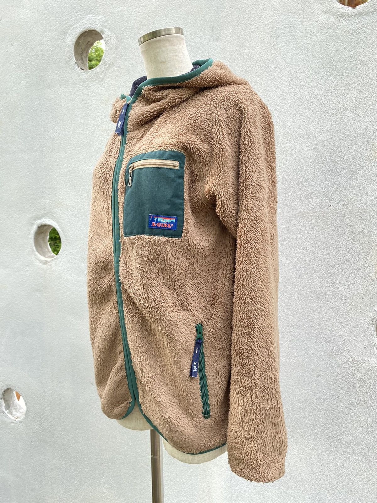 Japanese Brand Vintage X-girl Single Pocket Fleece Hoodie Size US S / EU 44-46 / 1 - 12 Thumbnail