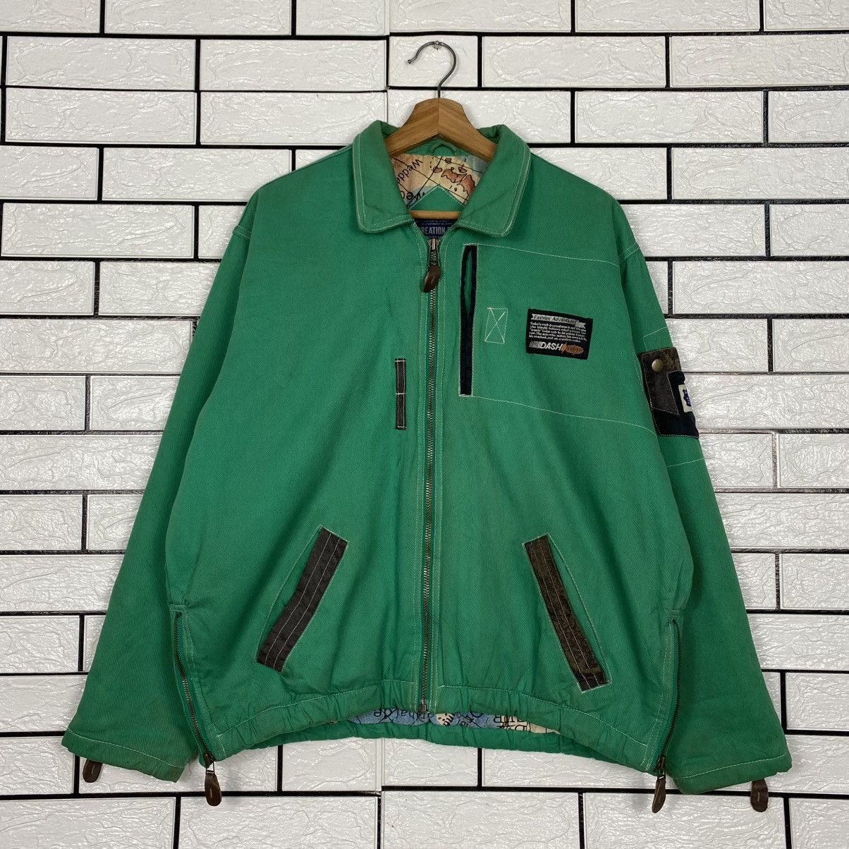Japanese Brand 🔥VINTAGE FLY BOMBER JACKET CREATION CUBE ISSEY MIYAKE Size US M / EU 48-50 / 2 - 2 Thumbnail