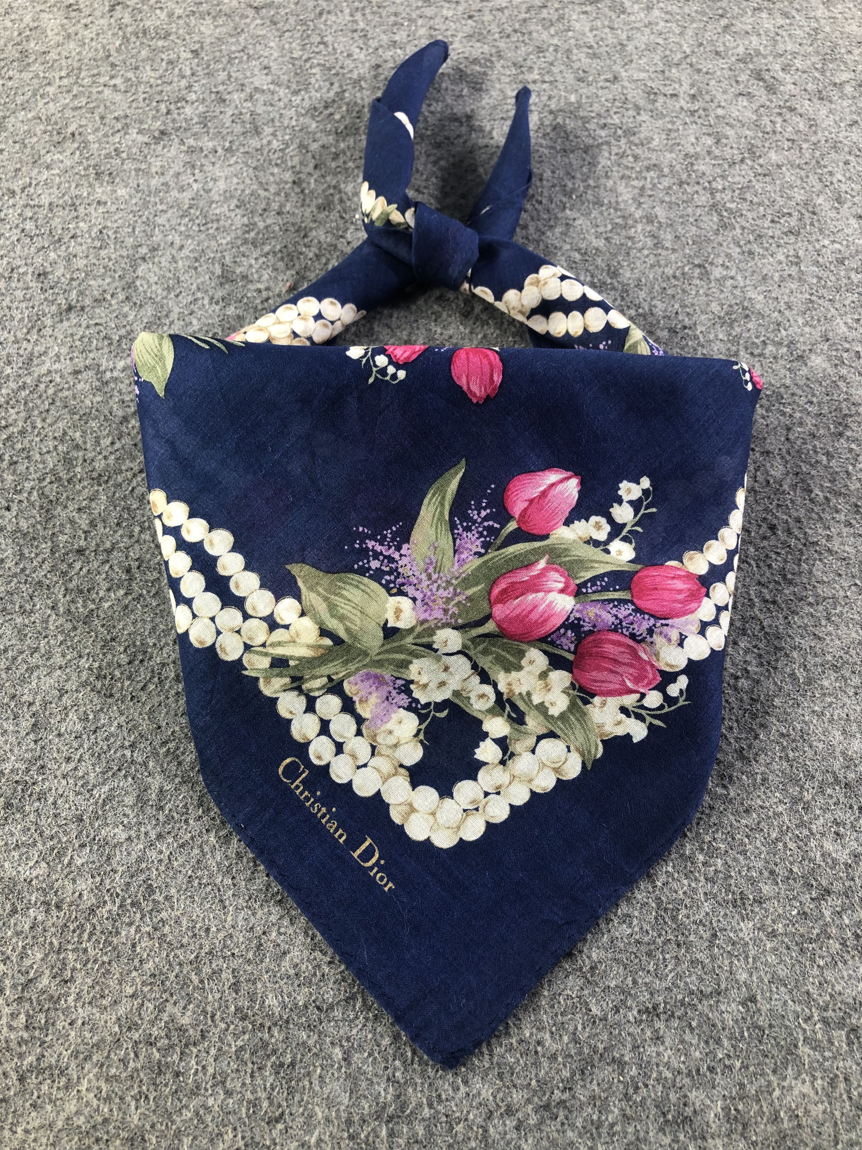 Vintage Christian Dior Handkerchief / Bandana / Neckerchief Size ONE SIZE - 1 Thumbnail