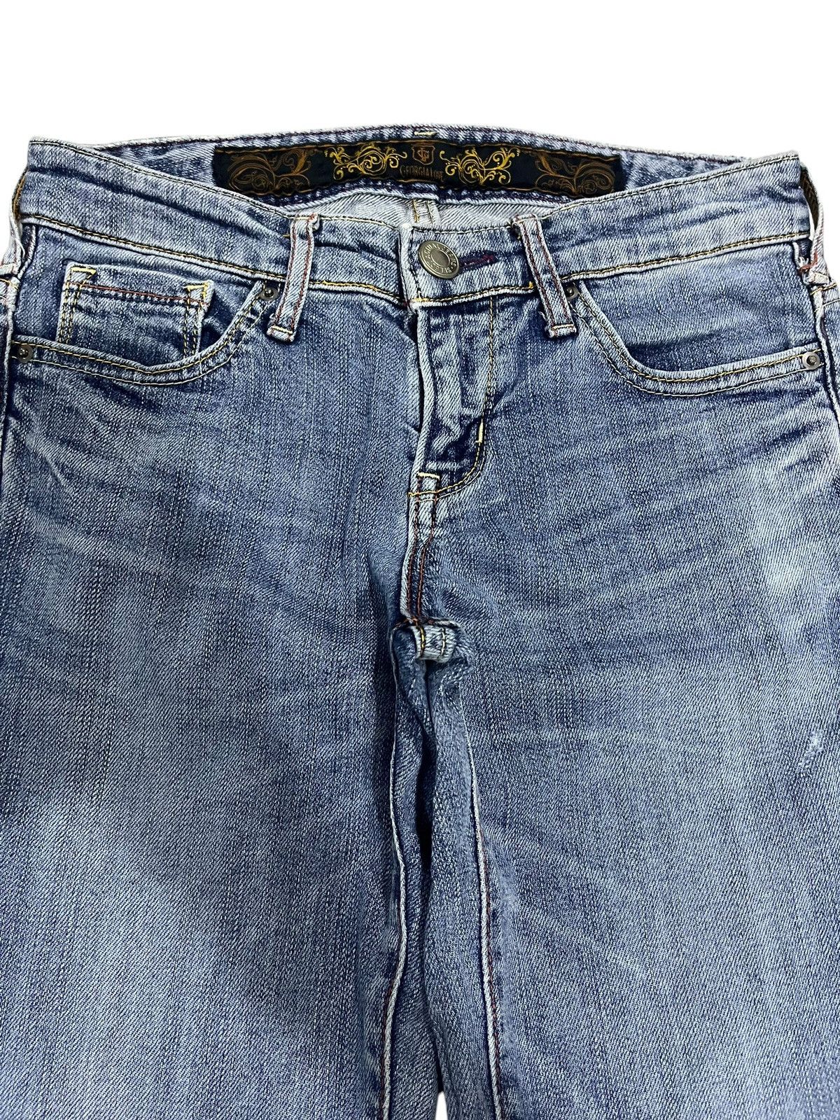 If Six Was Nine × Japanese Brand × Le Grande Bleu (L.G.B.) FLARE💥 JAPANESE BRAND WASHED BLUE JEANS Size 27" / US 4 / IT 40 - 2 Thumbnail