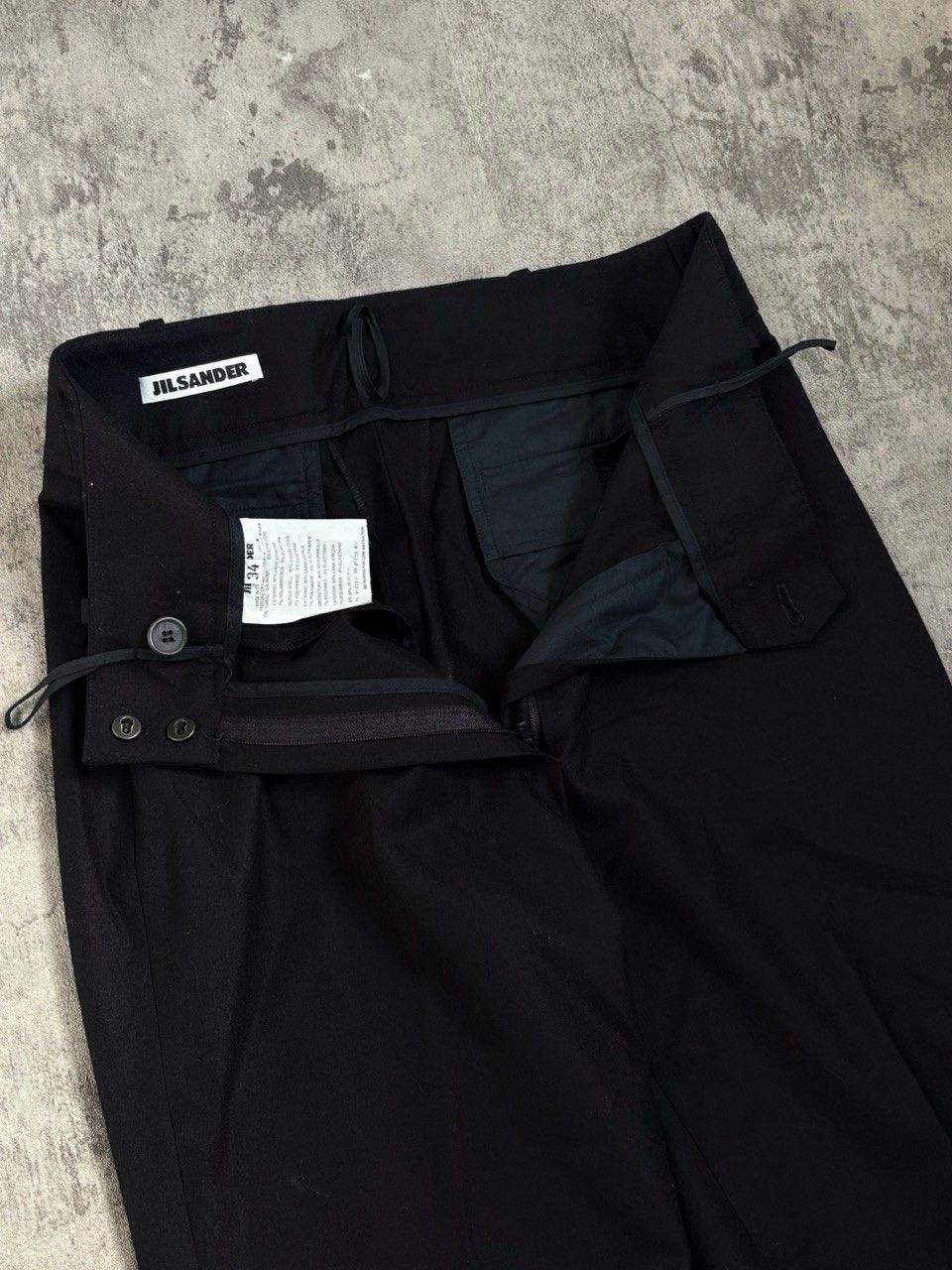 Jil Sander Jil Sander Rare Black Wool Women’s Pants Size 24" / US 00 / IT 34 - 8 Thumbnail
