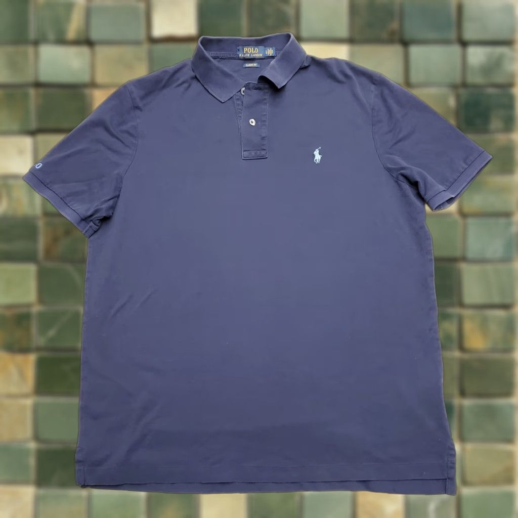 Polo Ralph Lauren Polo Ralph Lauren Shirt Mens L Blue Short Sleeve Collar Classic Fit Casual Size US L / EU 52-54 / 3 - 1 Thumbnail