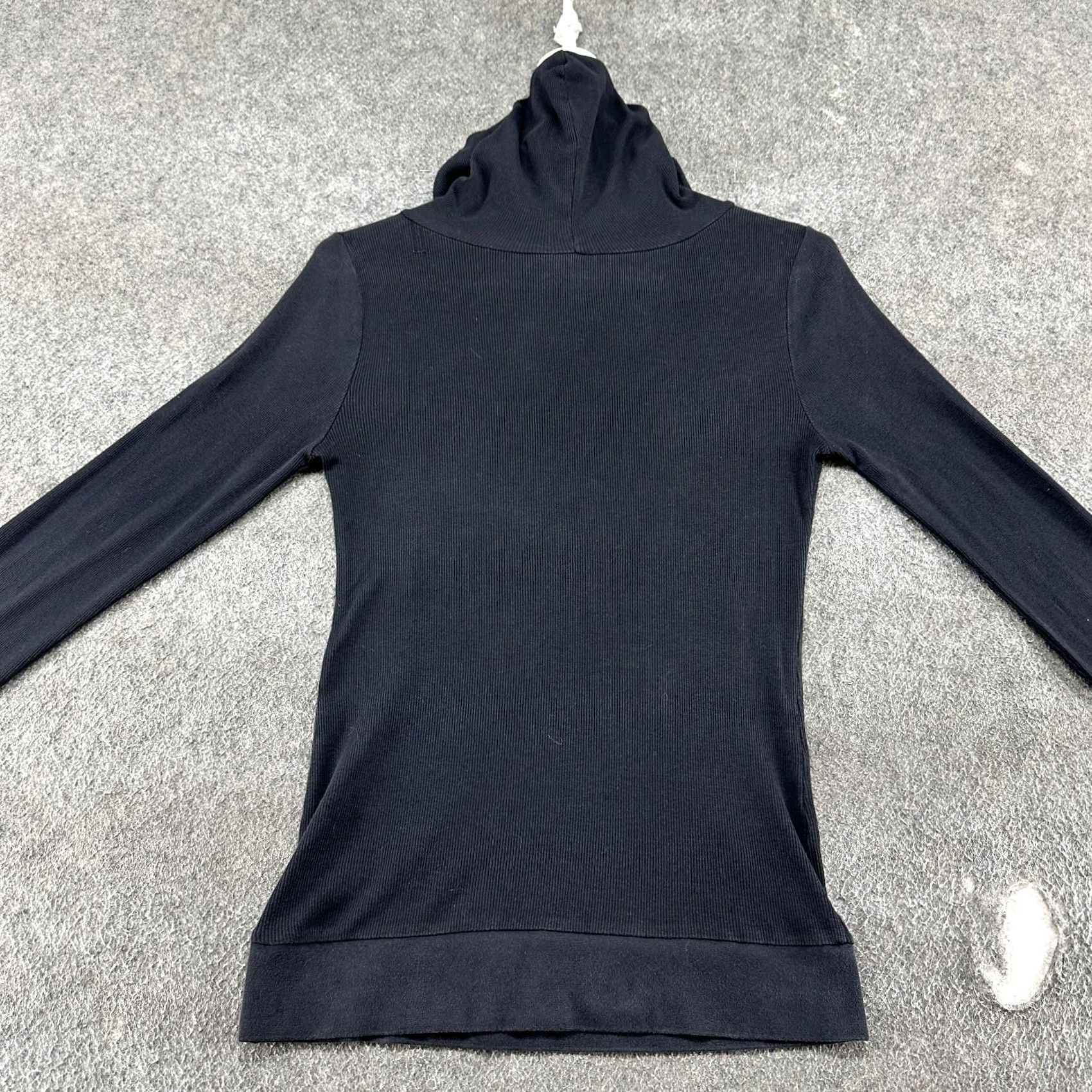 Vintage VINTAGE Sweet Girl Jacket Black M Womens Ribbed Kint Hoodie Love Venice Beach Stretch Y2K Logo Graphic Print Size M / US 6-8 / IT 42-44 - 7 Thumbnail