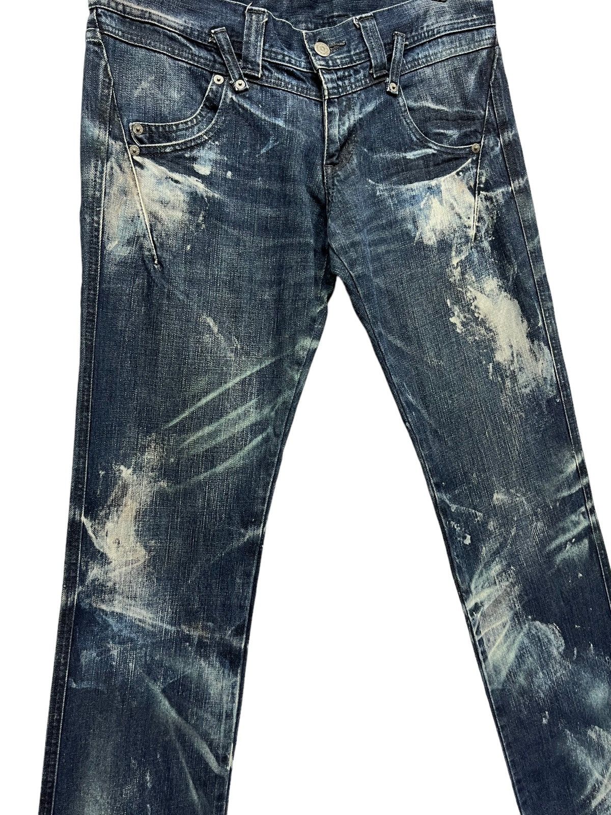 Tornado Mart 🔥TORNADO MART JAPAN Acid Wash Low Rise Slim Fit Long Jeans Size US 31 - 8 Thumbnail