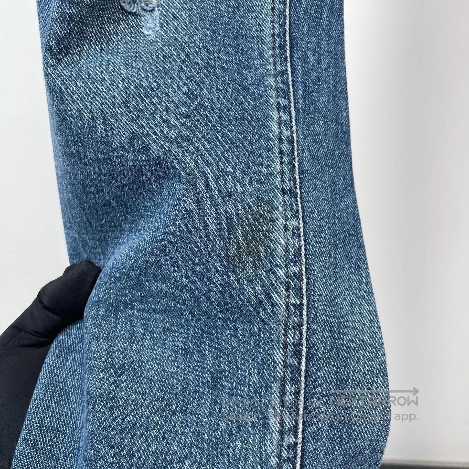 Dolce & Gabbana Dolce Gabbana Blue Camo Patterned Destroyed Denim Jeans| Size US 28 / EU 44 - 7 Thumbnail