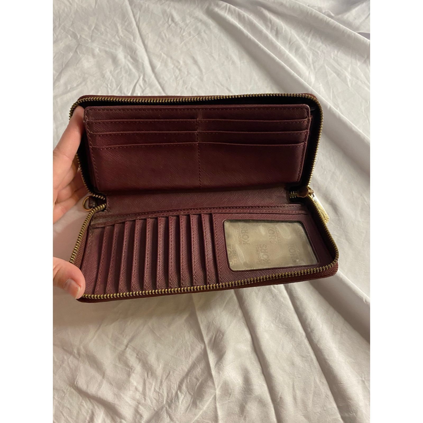 Michael Kors Michael Kors Jet Set Travel Zip Around Wallet Brown Leather Size ONE SIZE - 8 Thumbnail