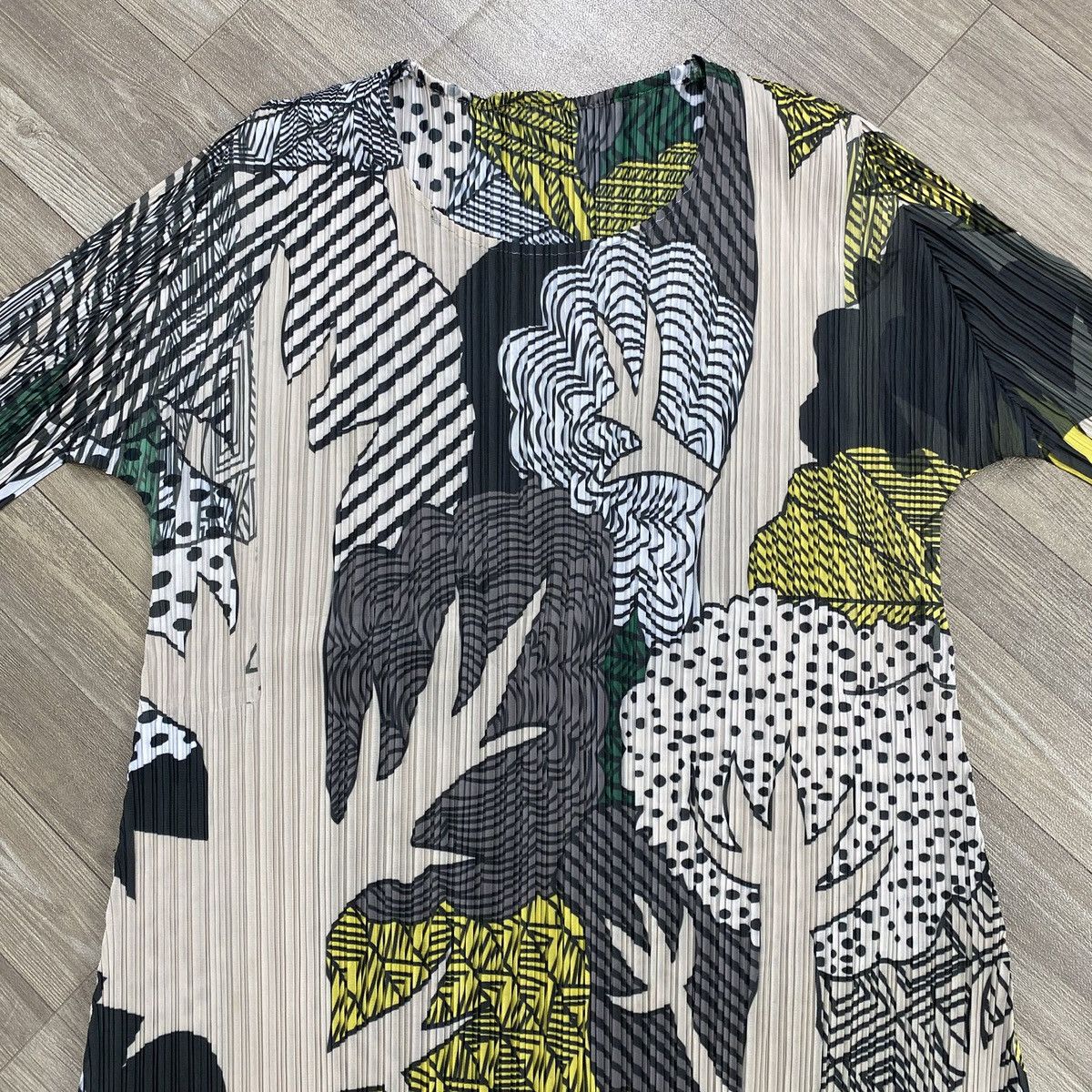 Japanese Brand 2000S Juns Pleats Please Issey Miyake Style Forest Wood Top Size M / US 6-8 / IT 42-44 - 8 Thumbnail
