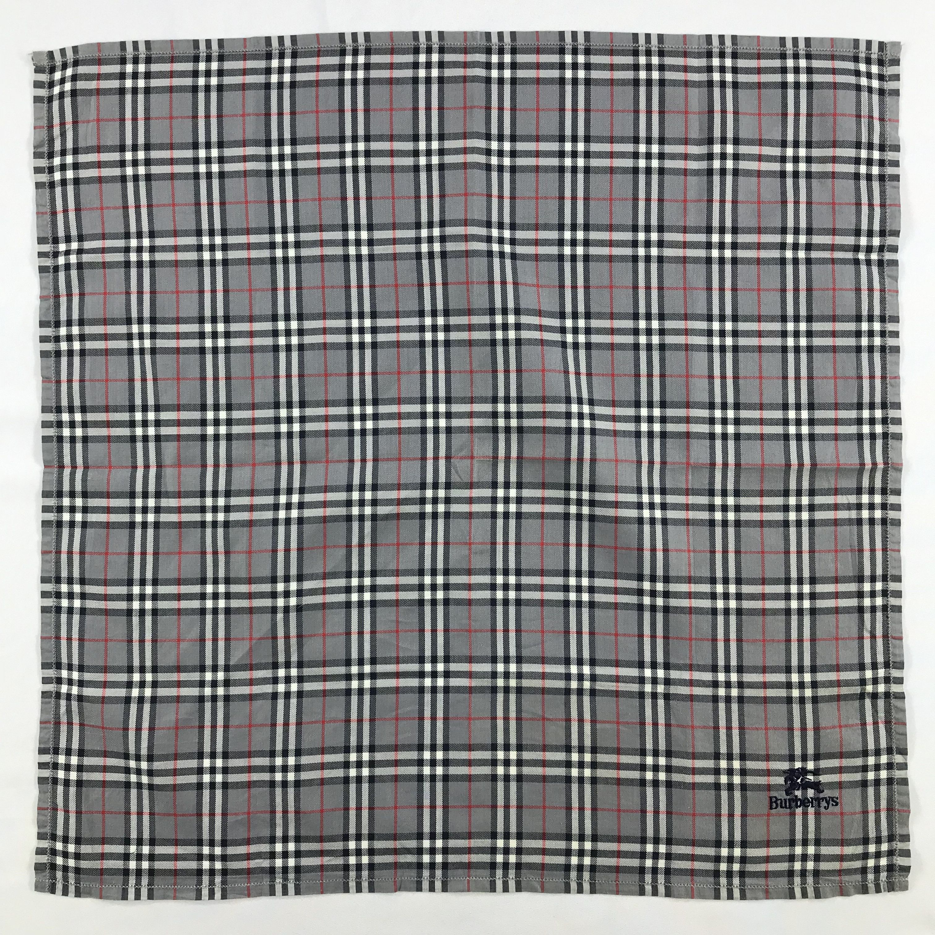 Burberry × Vintage Burberry Bandana / Handkerchief / Neckerchief - S2692 Size ONE SIZE - 1 Thumbnail