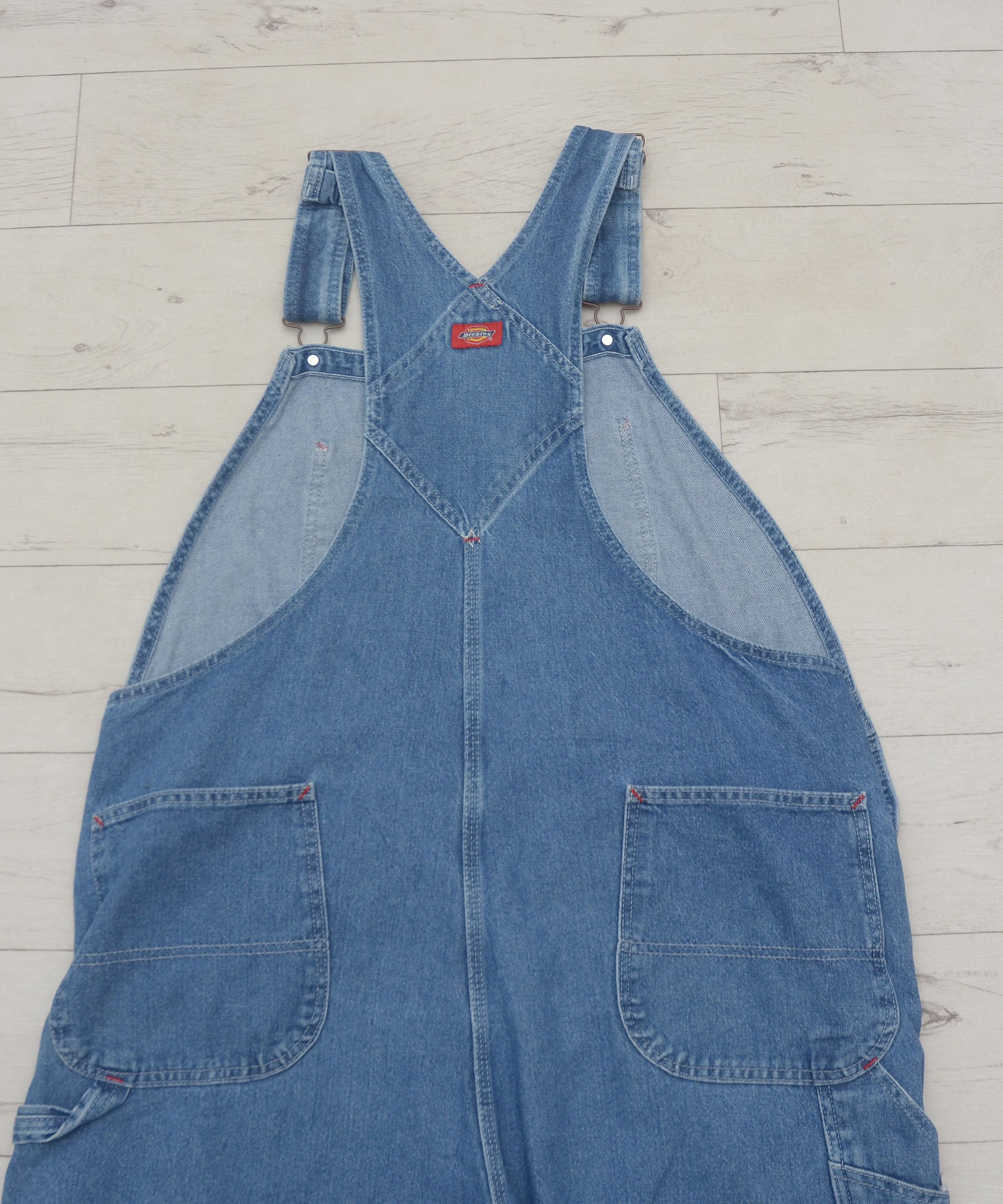 Dickies Men's Dickies Stonewashed Indigo Blue Bib Overalls 40x30 Size US 40 / EU 56 - 8 Thumbnail