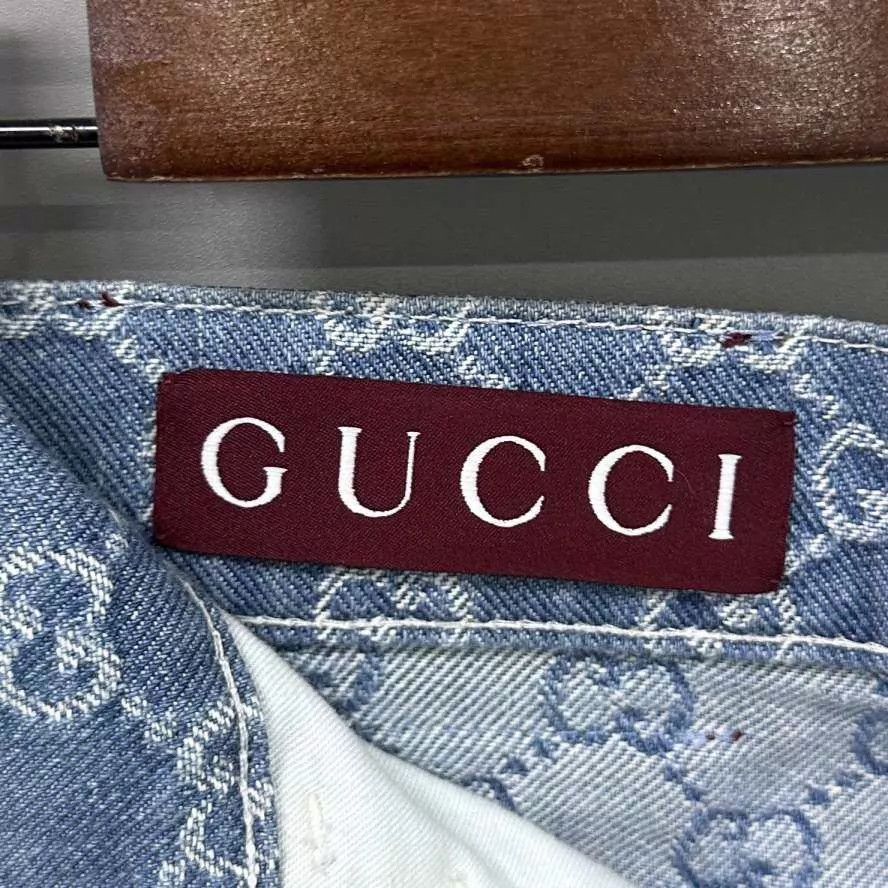 Gucci GUCCI all-over jacquard print women's 26 jeans Size 26" / US 2 / IT 38 - 8 Thumbnail