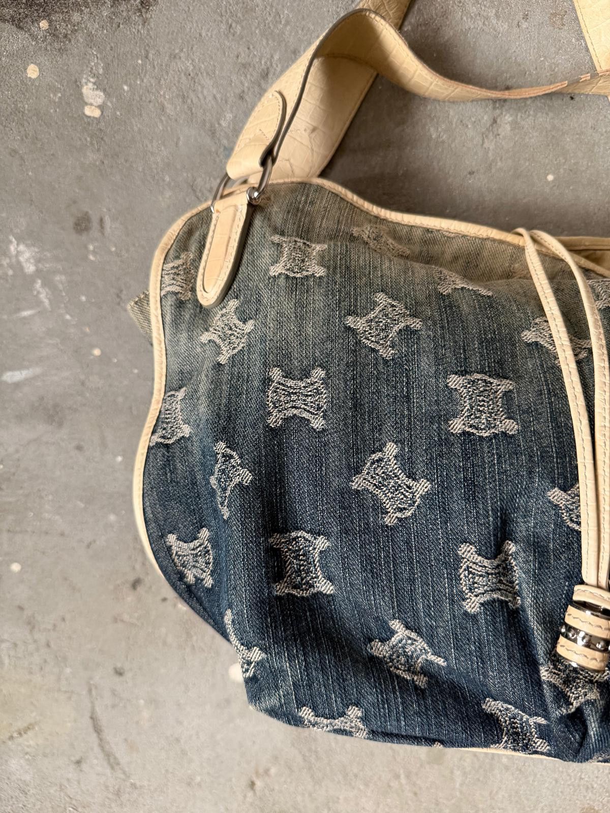 Celine Celine Macadam Bittersweet Denim Shoulder Bag Gradient Blue Size ONE SIZE - 2 Thumbnail