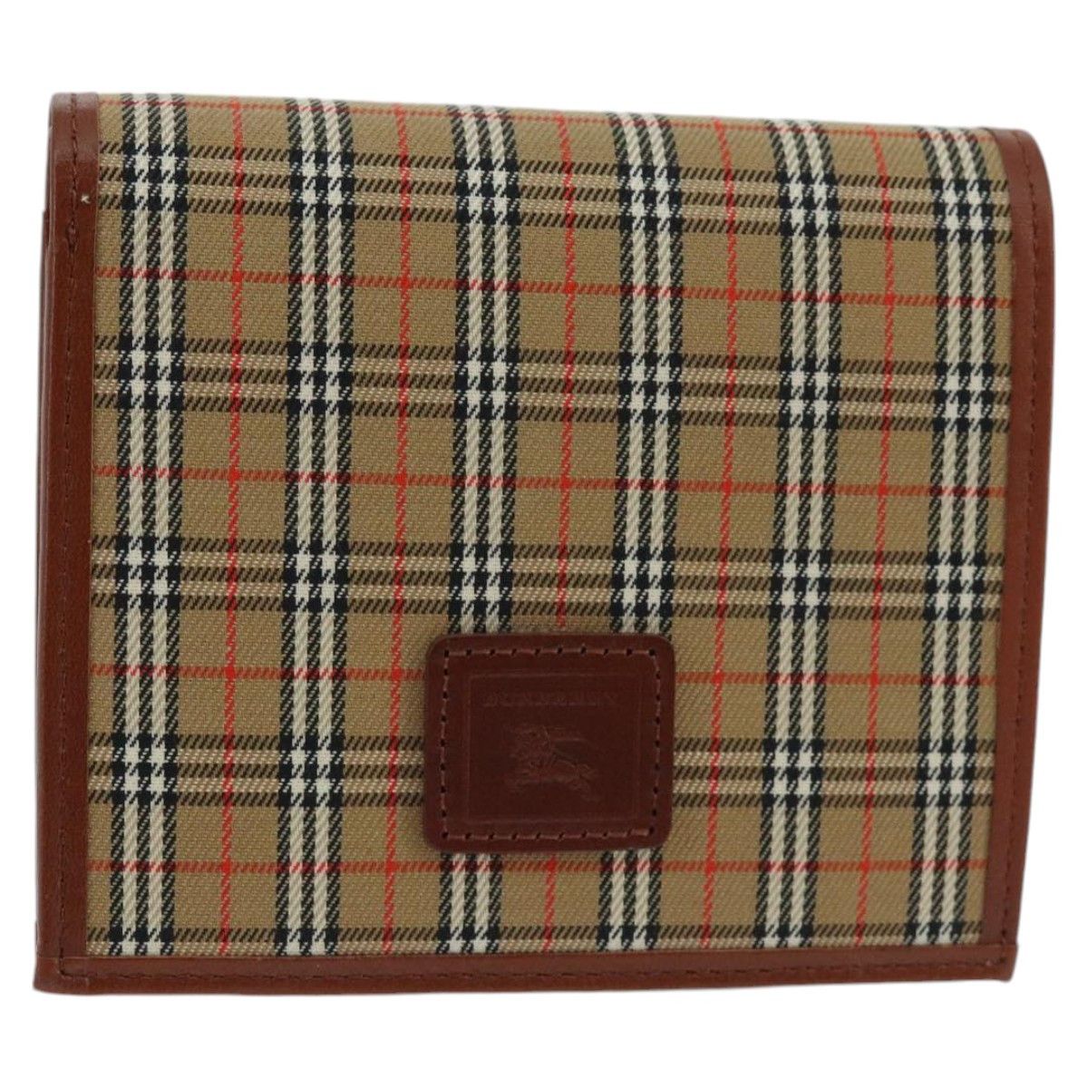 Burberry House Check Beige Canvas Wallet (Pre-Owned) Size ONE SIZE - 1 Thumbnail