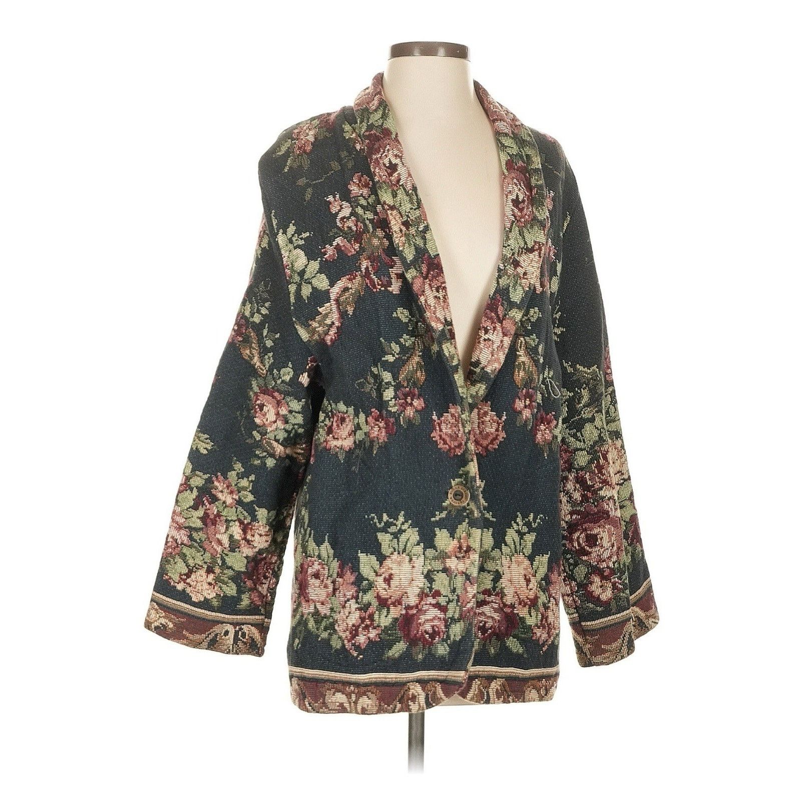 Vintage sugar street weavers jacket Tapestry Rose Jacket Buttons S Size S / US 4 / IT 40 - 1 Thumbnail