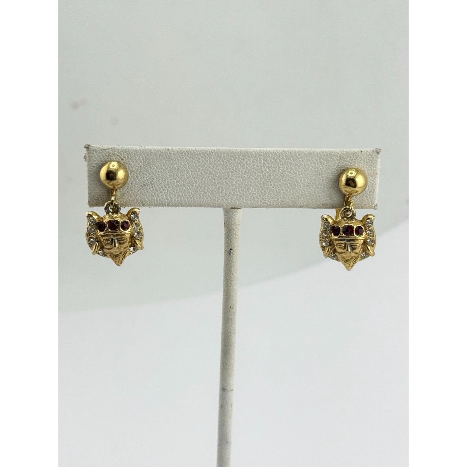 Vintage Vintage rhinestone king knight man dangle drop earrings Size ONE SIZE - 2 Thumbnail