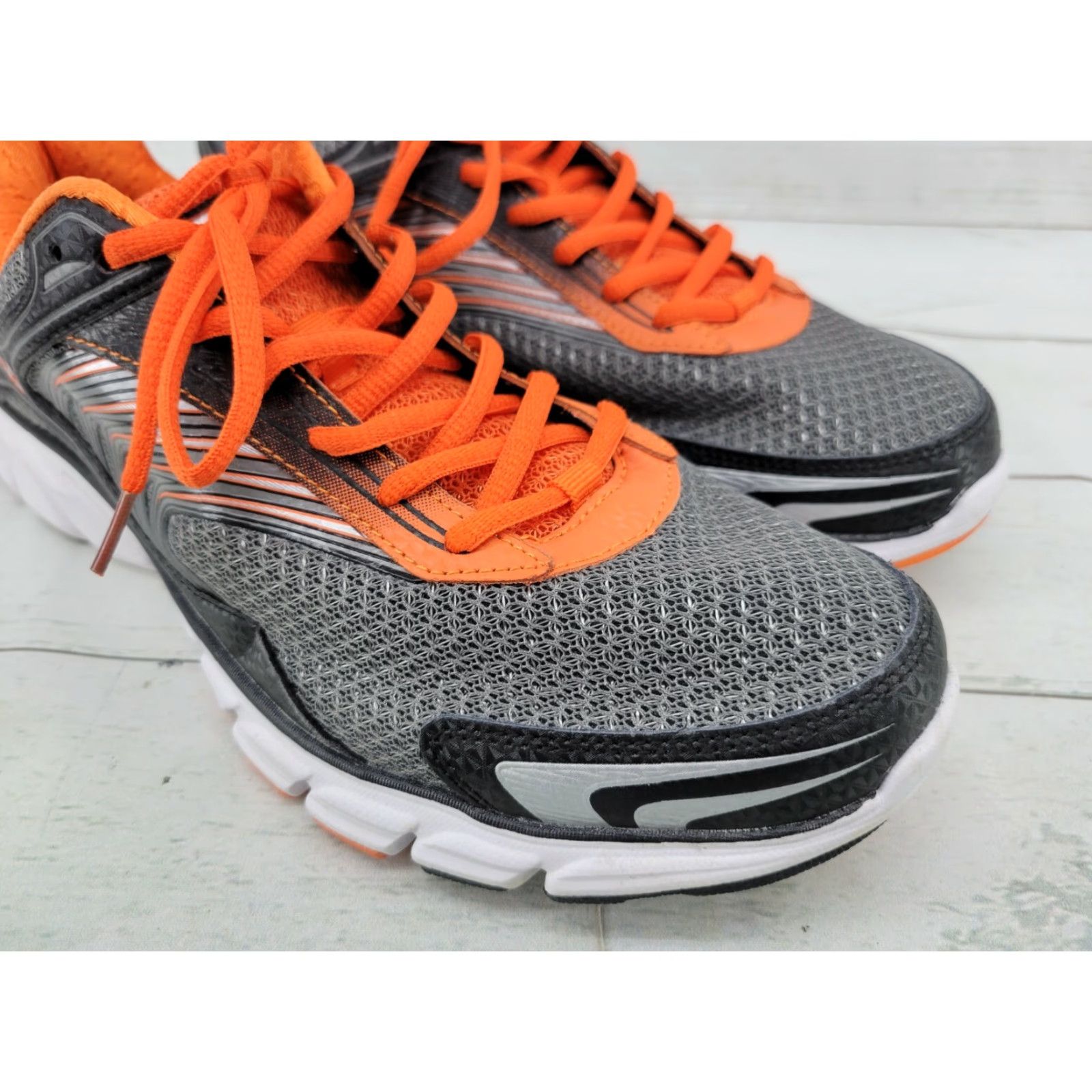 Fila FILA Sneaker Men’s 11.5 Gray Orange 1SR20952-054 Running Memory Foam Cross Training Low Top Size US 11 / EU 44 - 2 Thumbnail