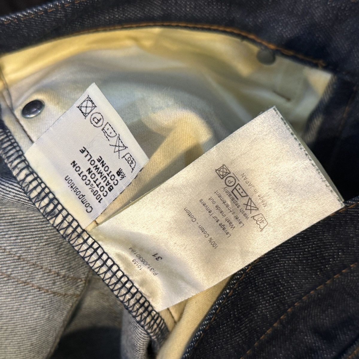 Dior Dior Hedi Slimane AW07 Raw Denim Jeans Size US 31 - 4 Thumbnail