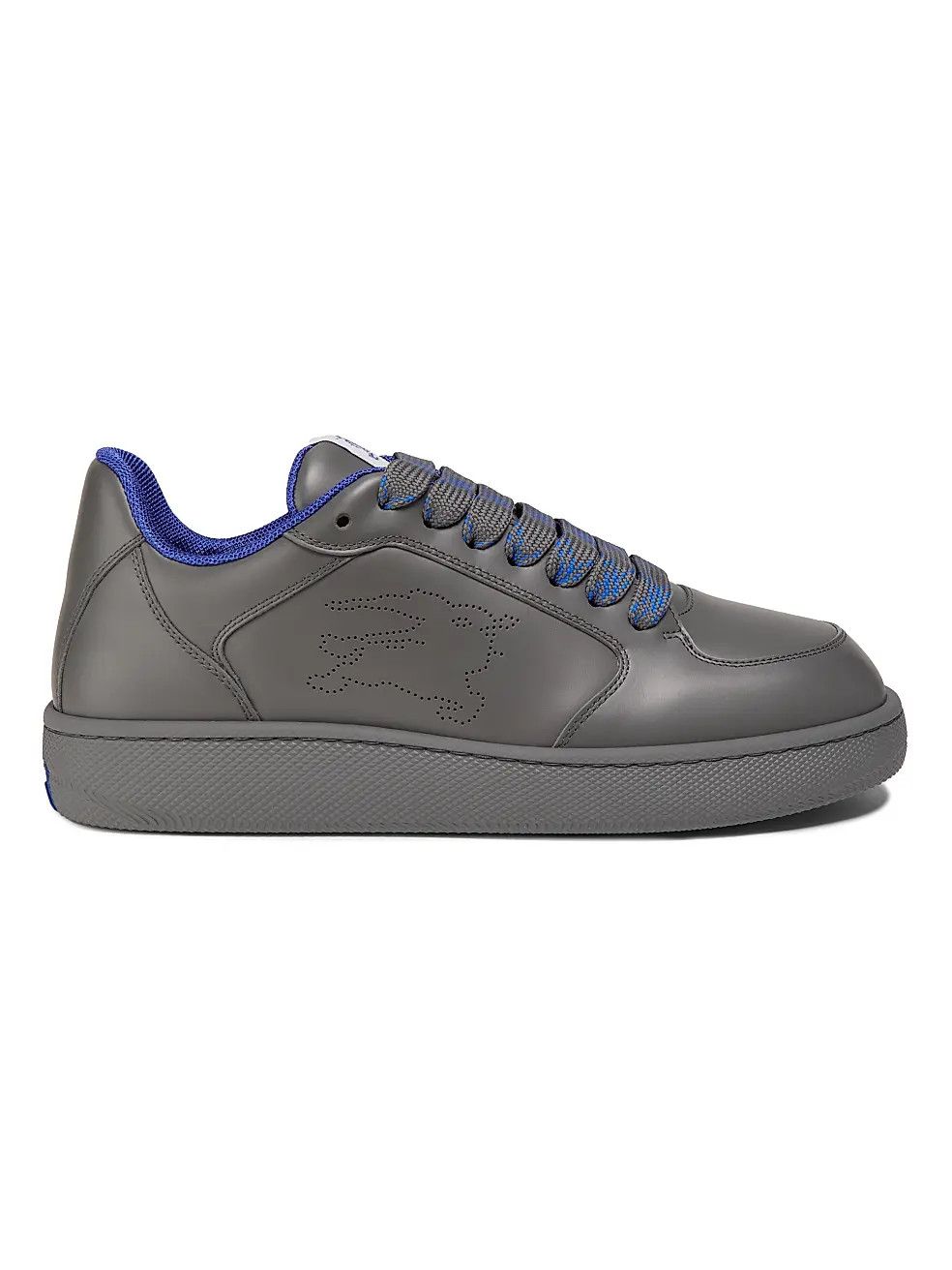 Burberry os11x0226 Equestrian Knight Leather Sneakers In Cobble Size US 12 / EU 45 - 1 Thumbnail
