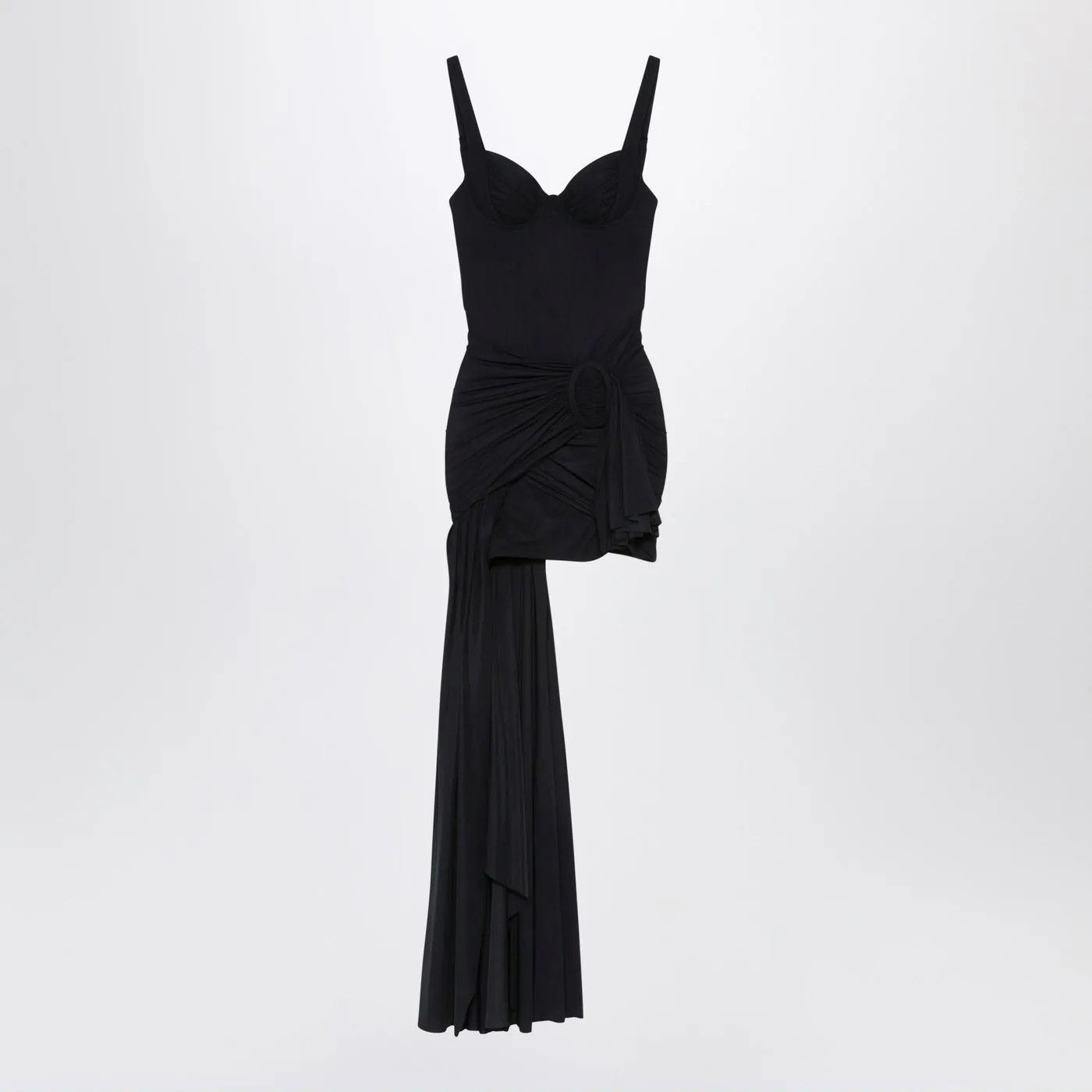 Balenciaga o1d2blof0426 Mini Dress in Black Size XS / US 0-2 / IT 36-38 - 3 Thumbnail