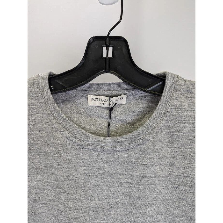 Bottega Veneta o1rshd1 Sunrise Light Cotton T-Shirt in Gray Size US L / EU 52-54 / 3 - 3 Thumbnail