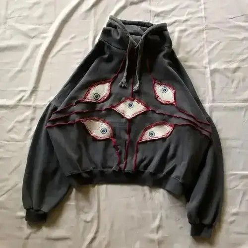 Other Streetwear y2k sweatshirt hoodie retro gothic eye print Size US L / EU 52-54 / 3 - 2 Thumbnail