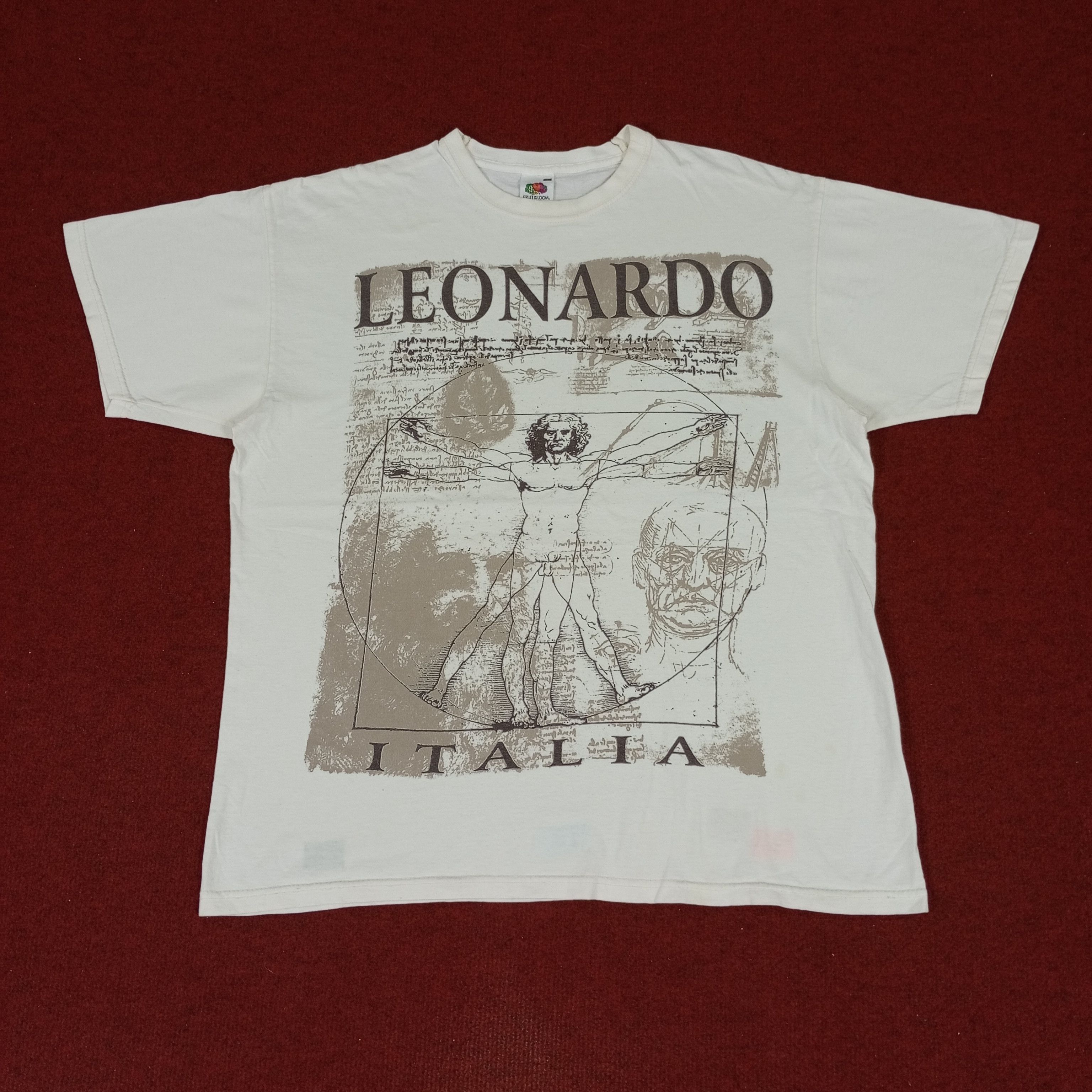 Vintage Leonardo Da Vinci Art Design Style Tshirt Size US L / EU 52-54 / 3 - 1 Thumbnail