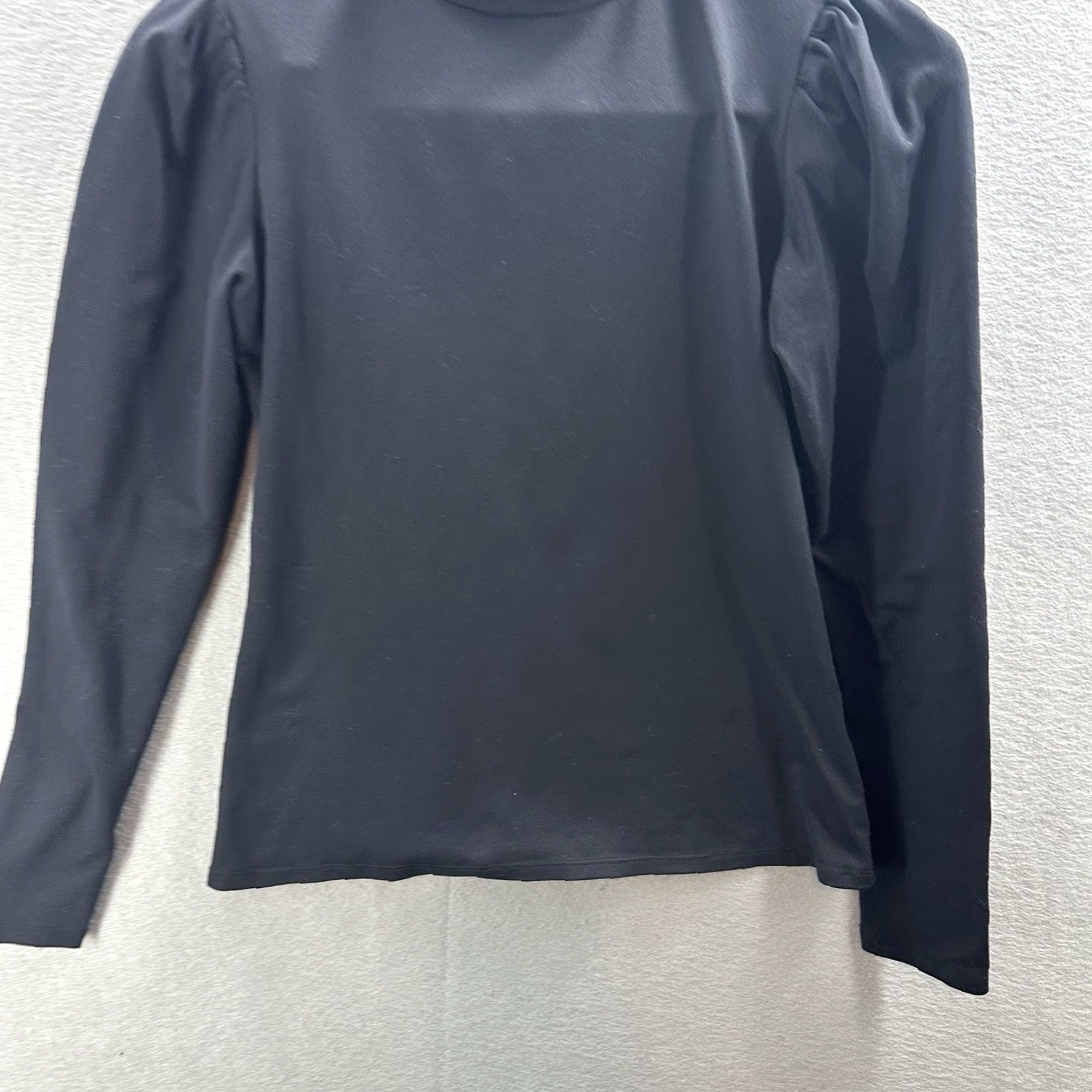 Vintage Rachel Parcell Shirt Women XS Turtleneck Puff Sleeve Red Cotton Blend Pullover Designer Modern Casual Vintage: No Size XS / US 0-2 / IT 36-38 - 3 Thumbnail