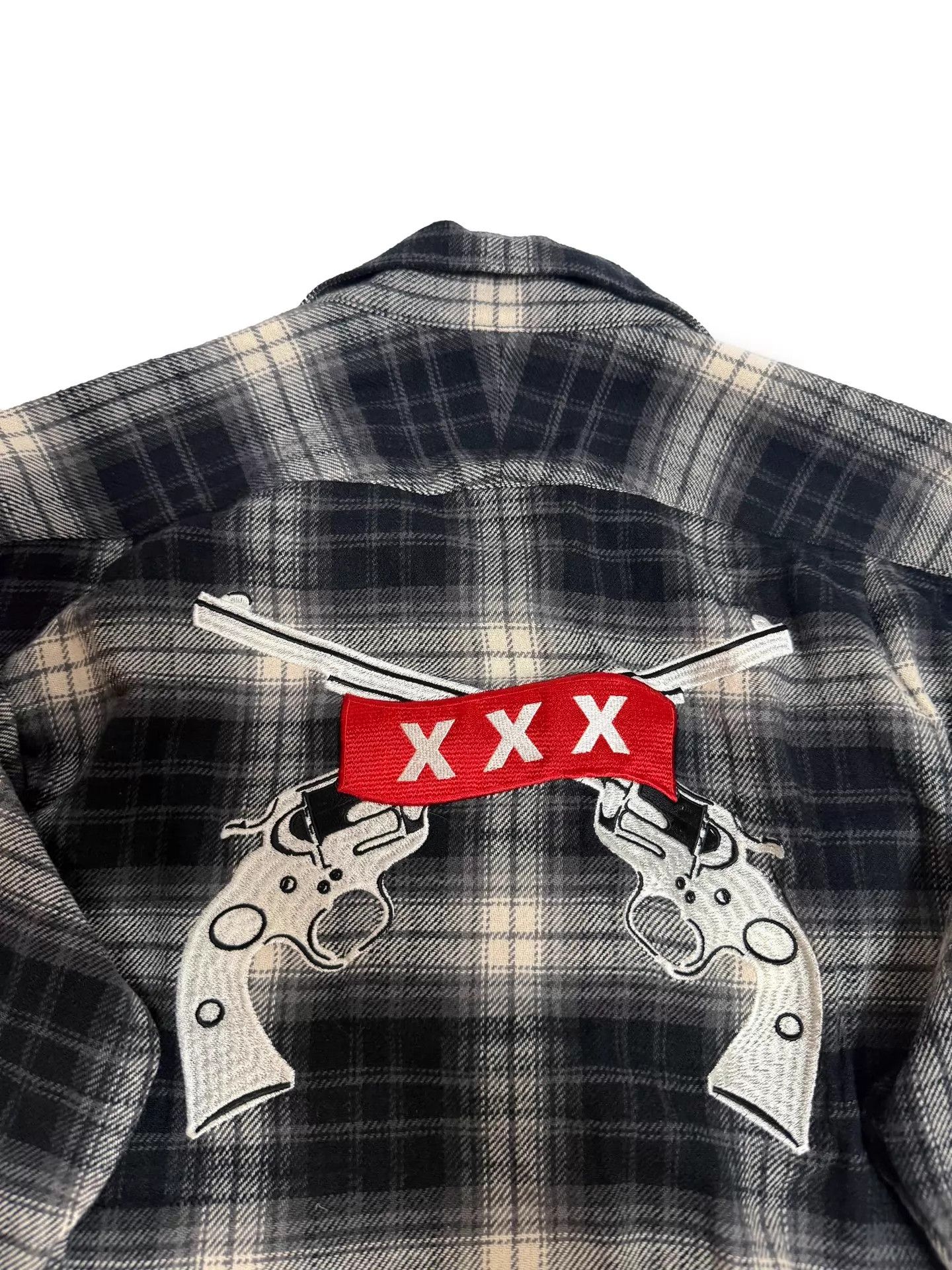 roarguns roarguns×godselectionxxx black flannel check shirt Size US L / EU 52-54 / 3 - 3 Thumbnail