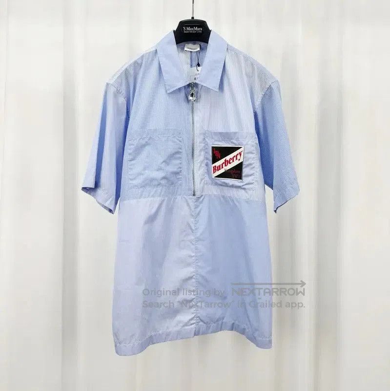 Burberry Burberry Blue Cotton Half. Size US S / EU 44-46 / 1 - 1 Thumbnail