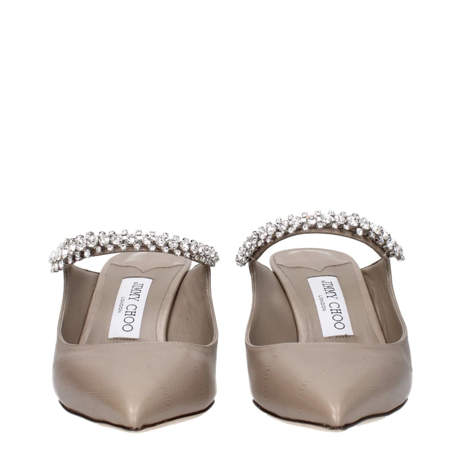 Jimmy Choo ob1o1e1124 Leather Sandals in Grey Size US 9 / IT 39 - 3 Thumbnail