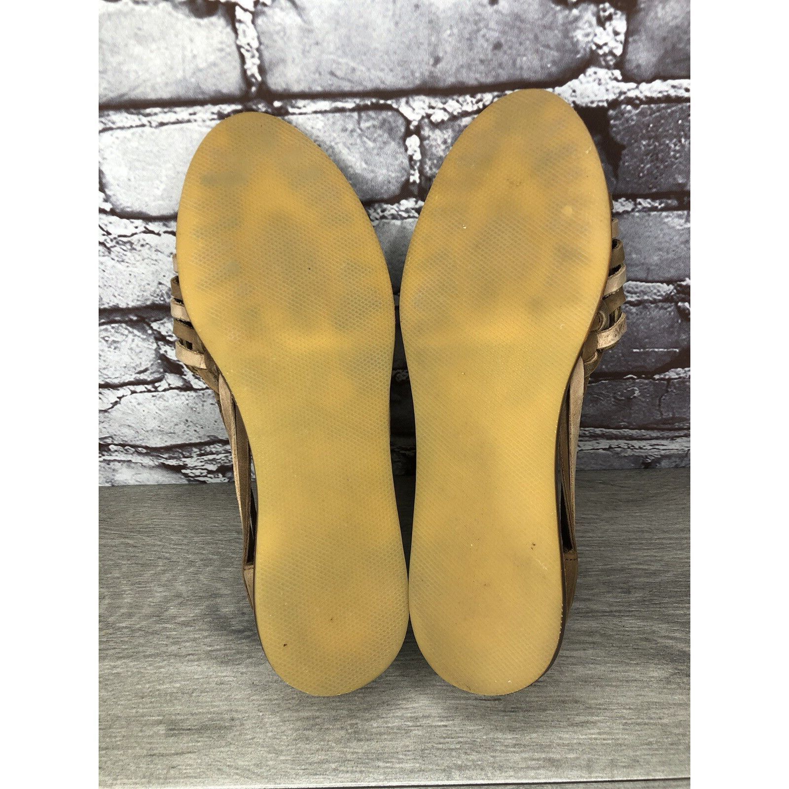 Nisolo NISOLO Tan Brown Huarache Leather Woven Flats Sandals Women Size US 10 / IT 40 - 7 Thumbnail
