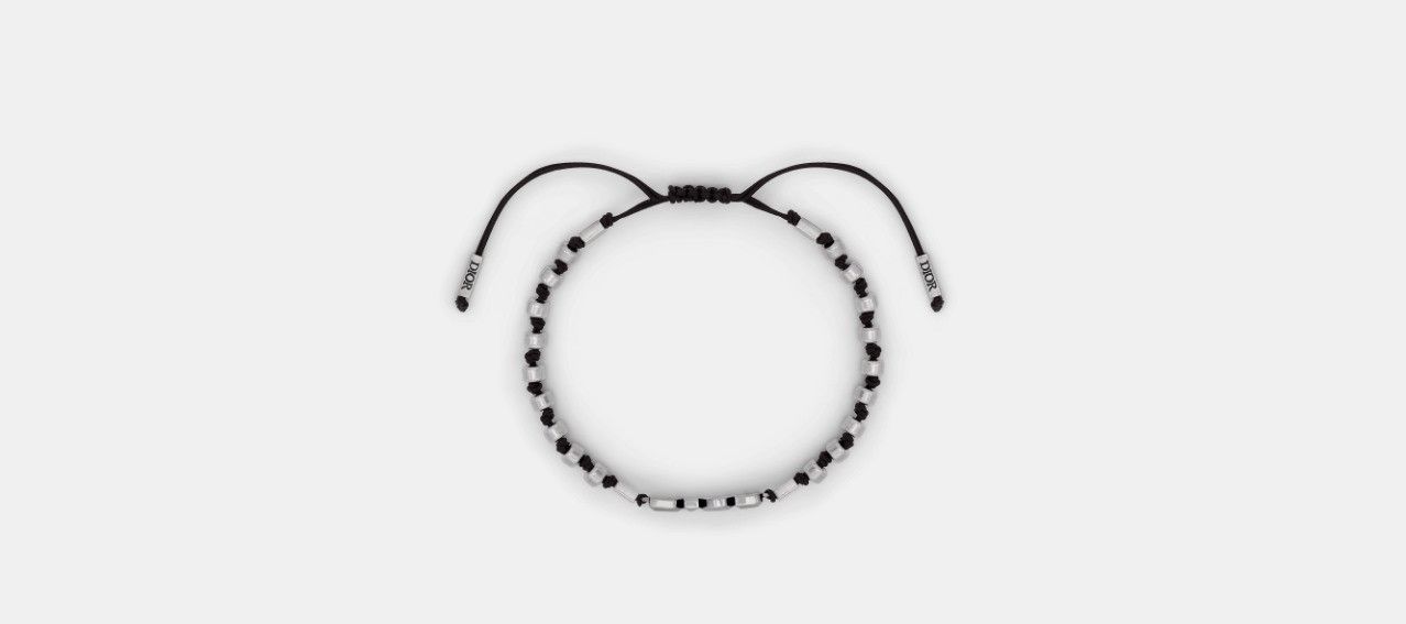 Dior o1w1db10824 Size: OS / AsteroDior Bracelet in Silver/Black Size ONE SIZE - 1 Thumbnail