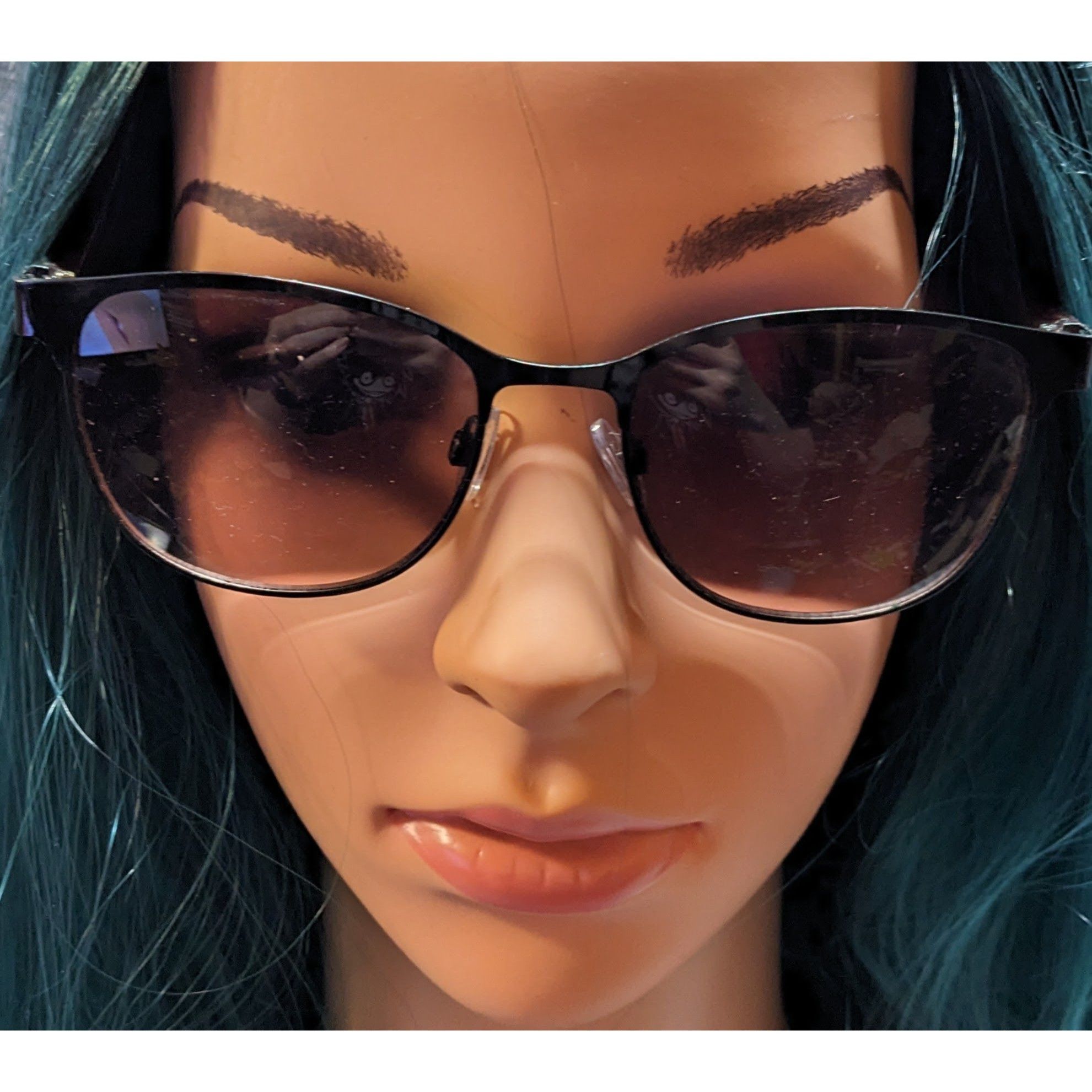 Oscar De La Renta Oscar De La Renta 3043 Brown And Black Sunglasses Size ONE SIZE - 6 Thumbnail
