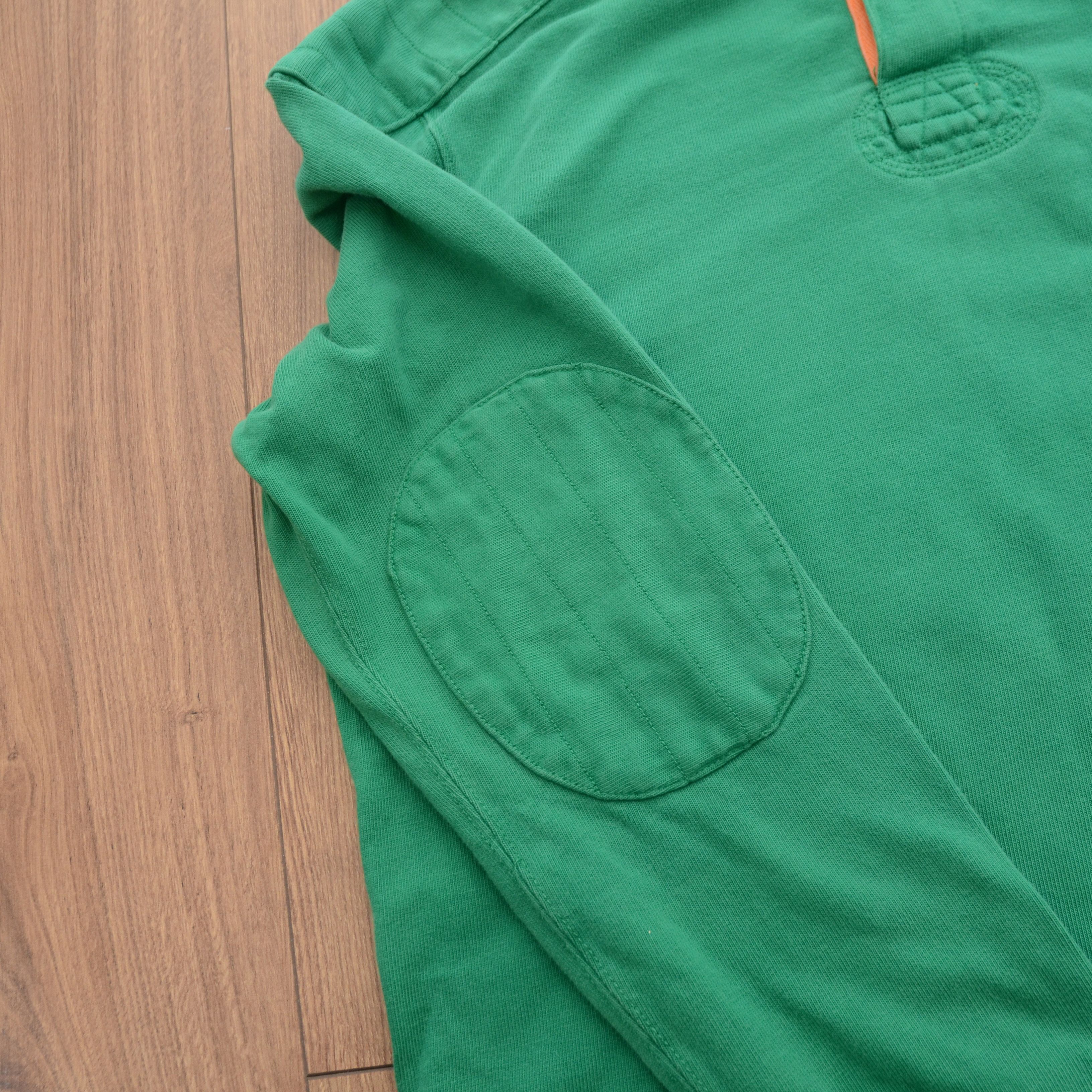 Polo Ralph Lauren Vintage Polo Ralph Lauren Long Sleeve Rugby Shirt Green Rare Size US L / EU 52-54 / 3 - 11 Thumbnail