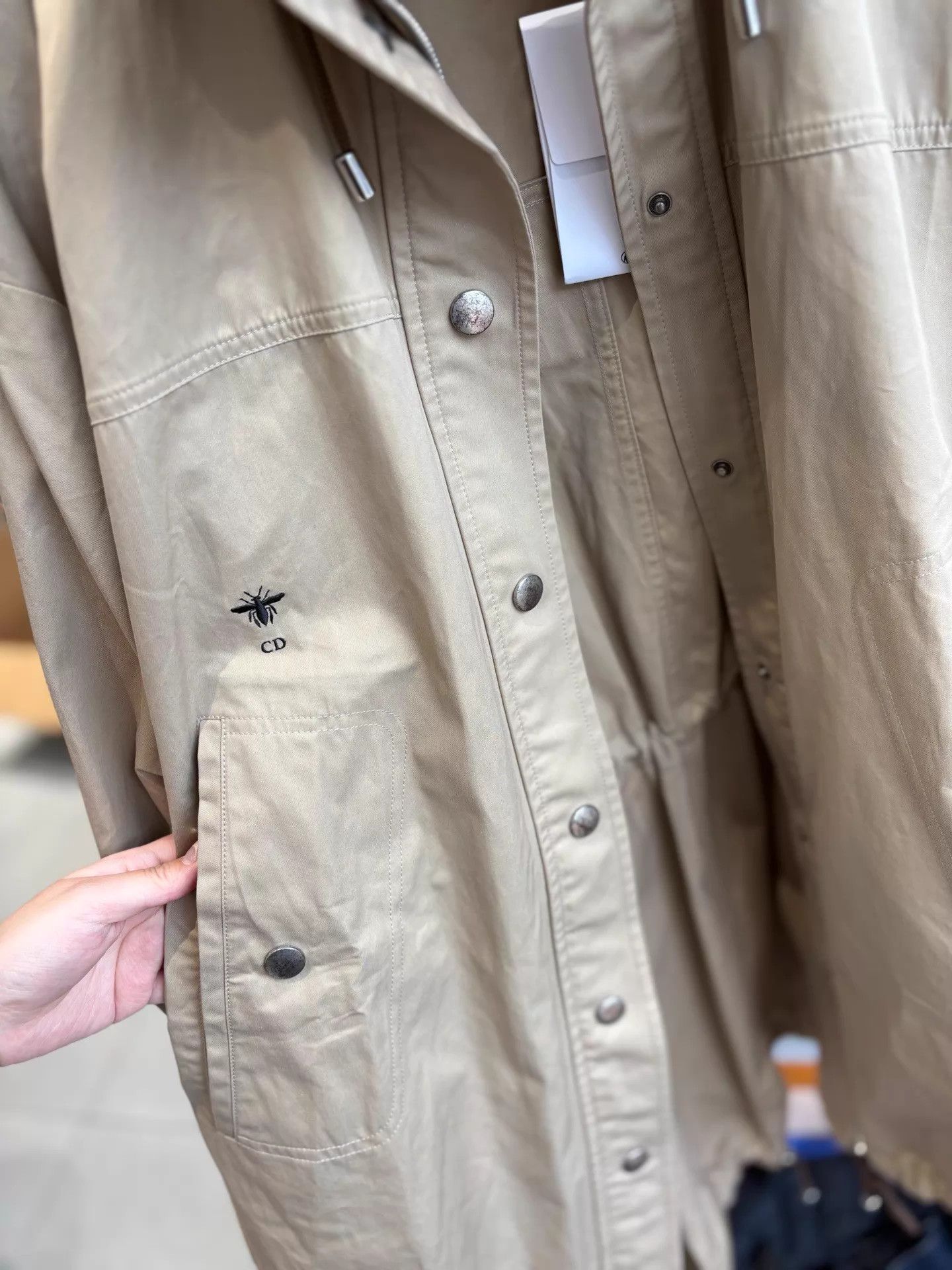 Dior Dior Khaki Hooded Longline Oversized Trench Size S Size S / US 4 / IT 40 - 3 Thumbnail