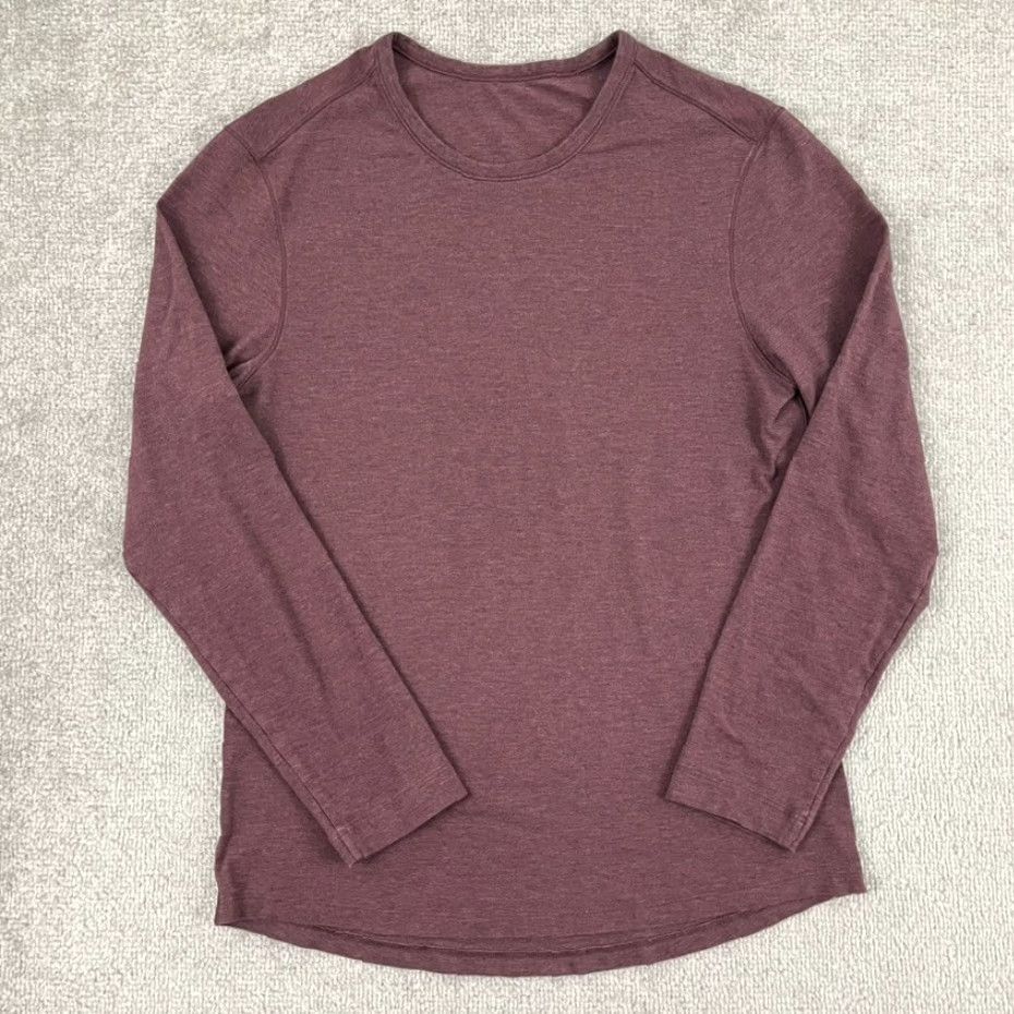 Lululemon Lululemon Shirt Women Regular Size 8 Light Maroon Red Long Sleeve Crewneck Athleisure Nike? Size M / US 6-8 / IT 42-44 - 3 Thumbnail