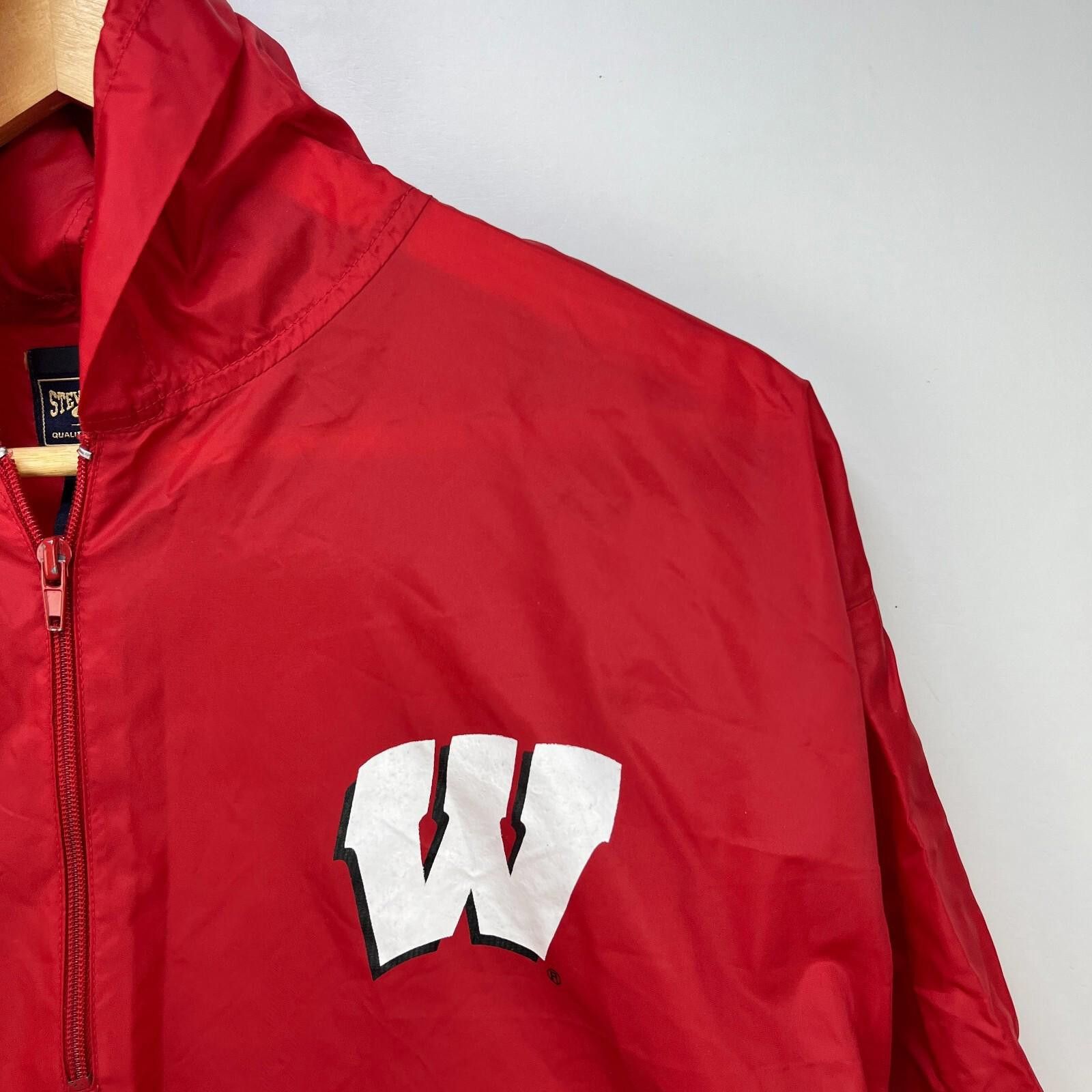 Other Vintage 90s Wisconsin Badgers Windbreaker Jacket Large Size ONE SIZE - 3 Thumbnail