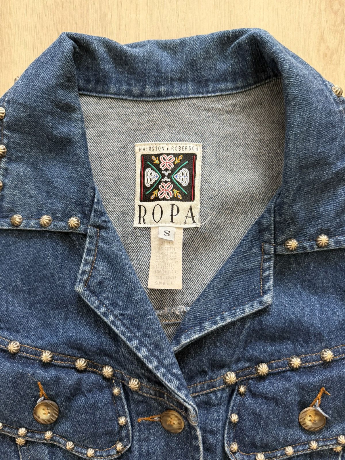 Vintage Rare Vintage Hairston Roberson Ropa Western Denim Dress Sz S Size S / US 4 / IT 40 - 3 Thumbnail