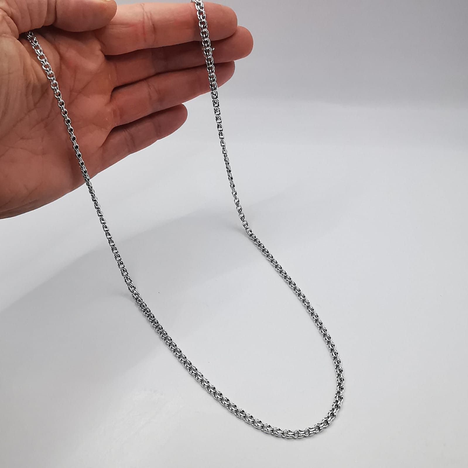 Sterling Silver Vintage Chain,925 Sterling Silver,Signed ,Handmade 20,31g Size ONE SIZE - 8 Thumbnail