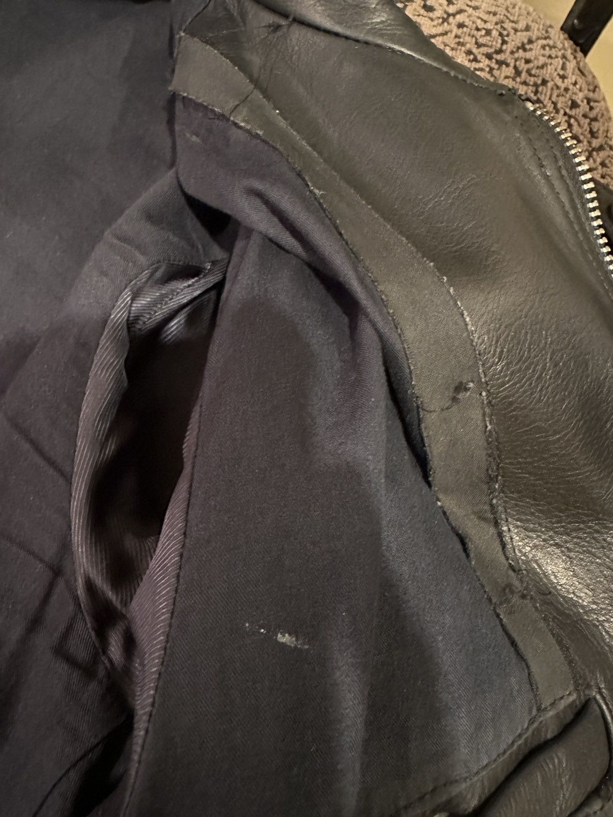 Acne Studios Acne Studios Neil Taped Leather Jacket Black Size Medium 48 Size US M / EU 48-50 / 2 - 15 Thumbnail