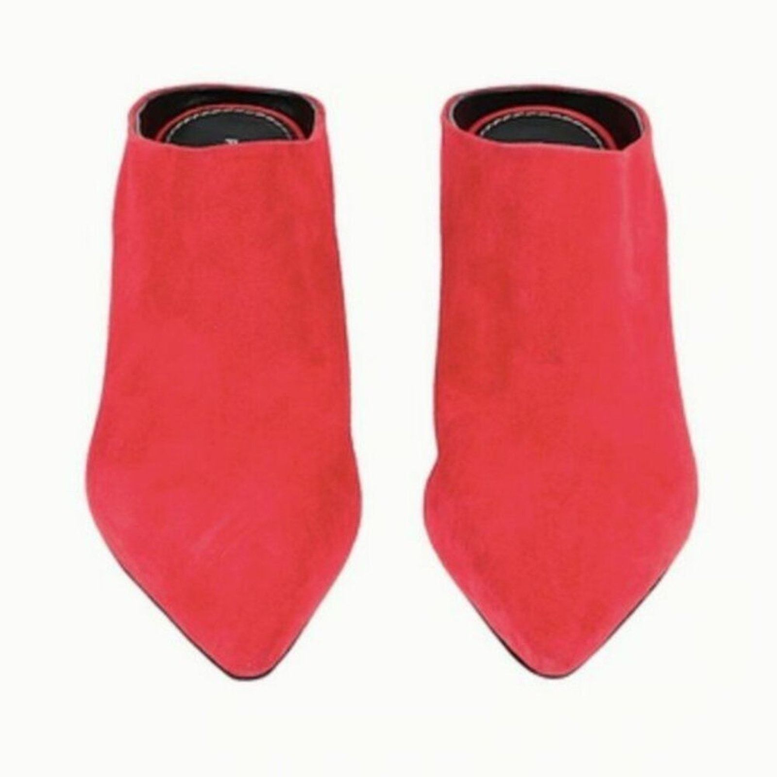 Proenza Schouler Proenza Schouler Suede Mules Red size 6 Size US 6 / IT 36 - 2 Thumbnail
